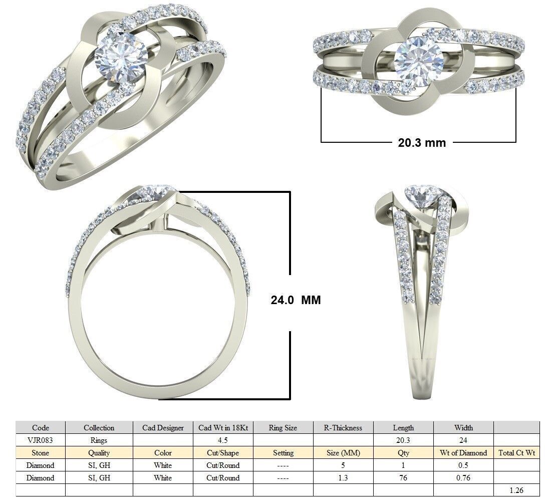 Women Ring Render 3dm STL OBJ FBX Details 3D print model_5