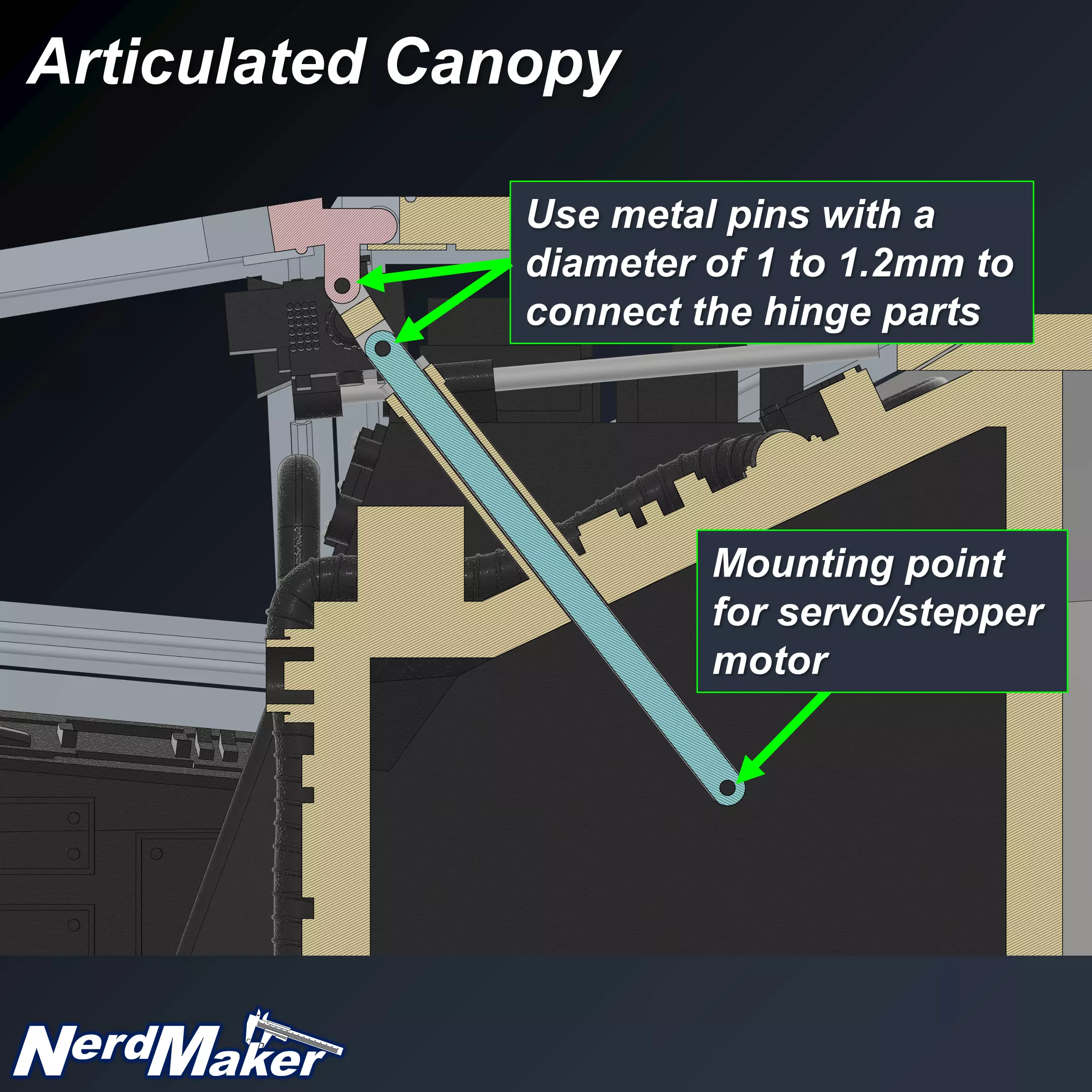 Model-X Cockpit Diorama 1-12 3D print model_12