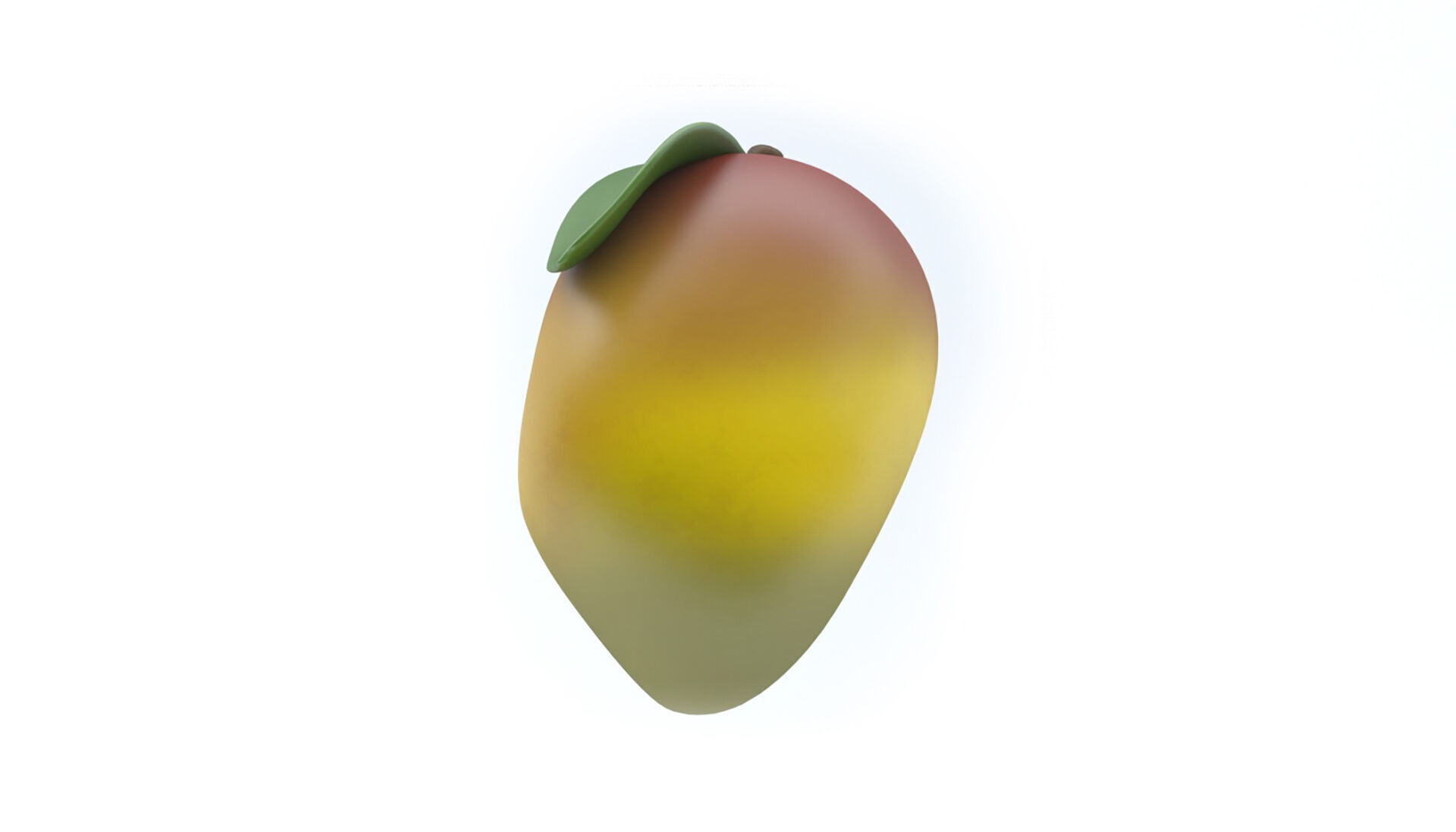 Mango icon Low-poly 3D model_3