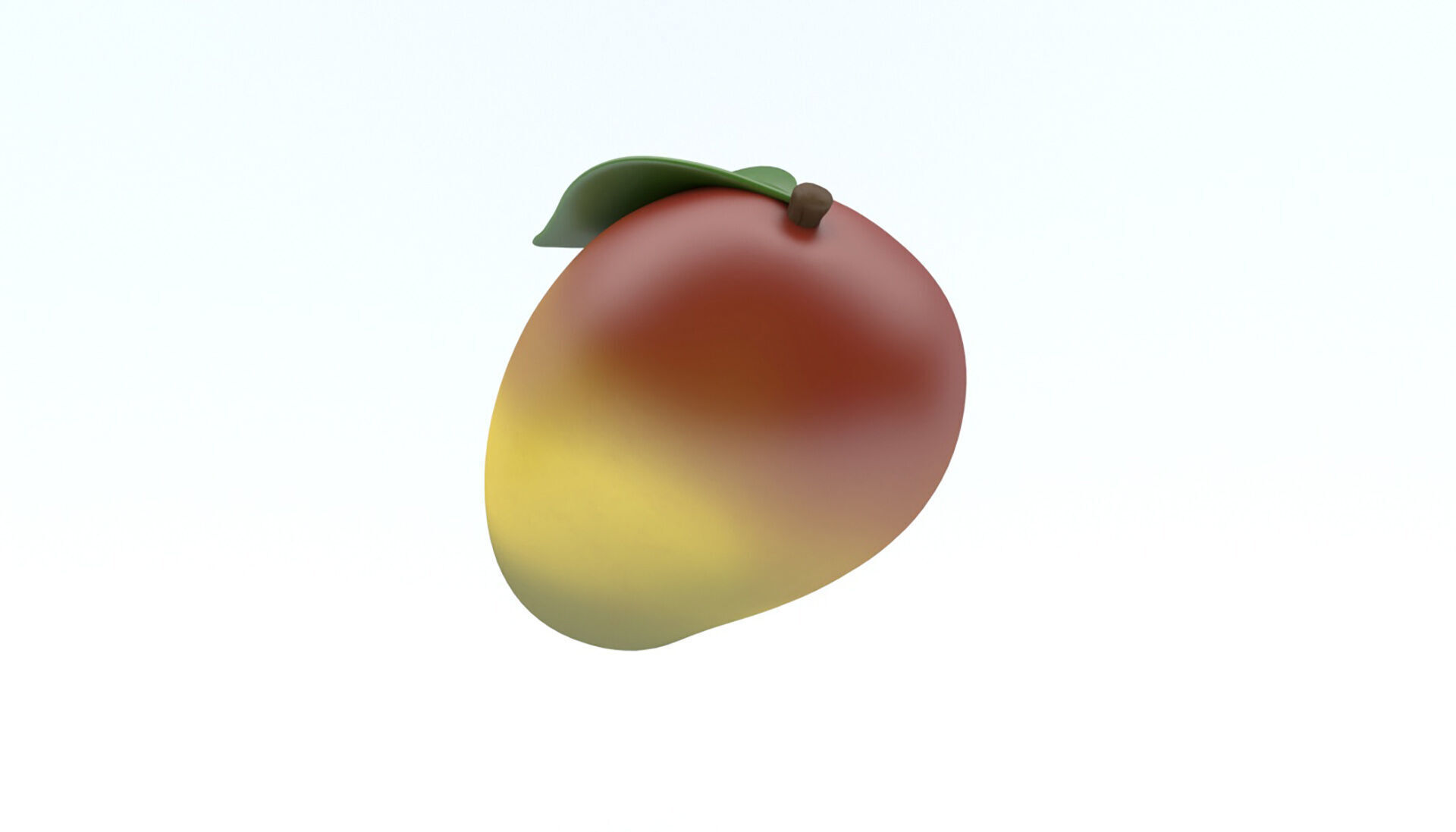 Mango icon Low-poly 3D model_4