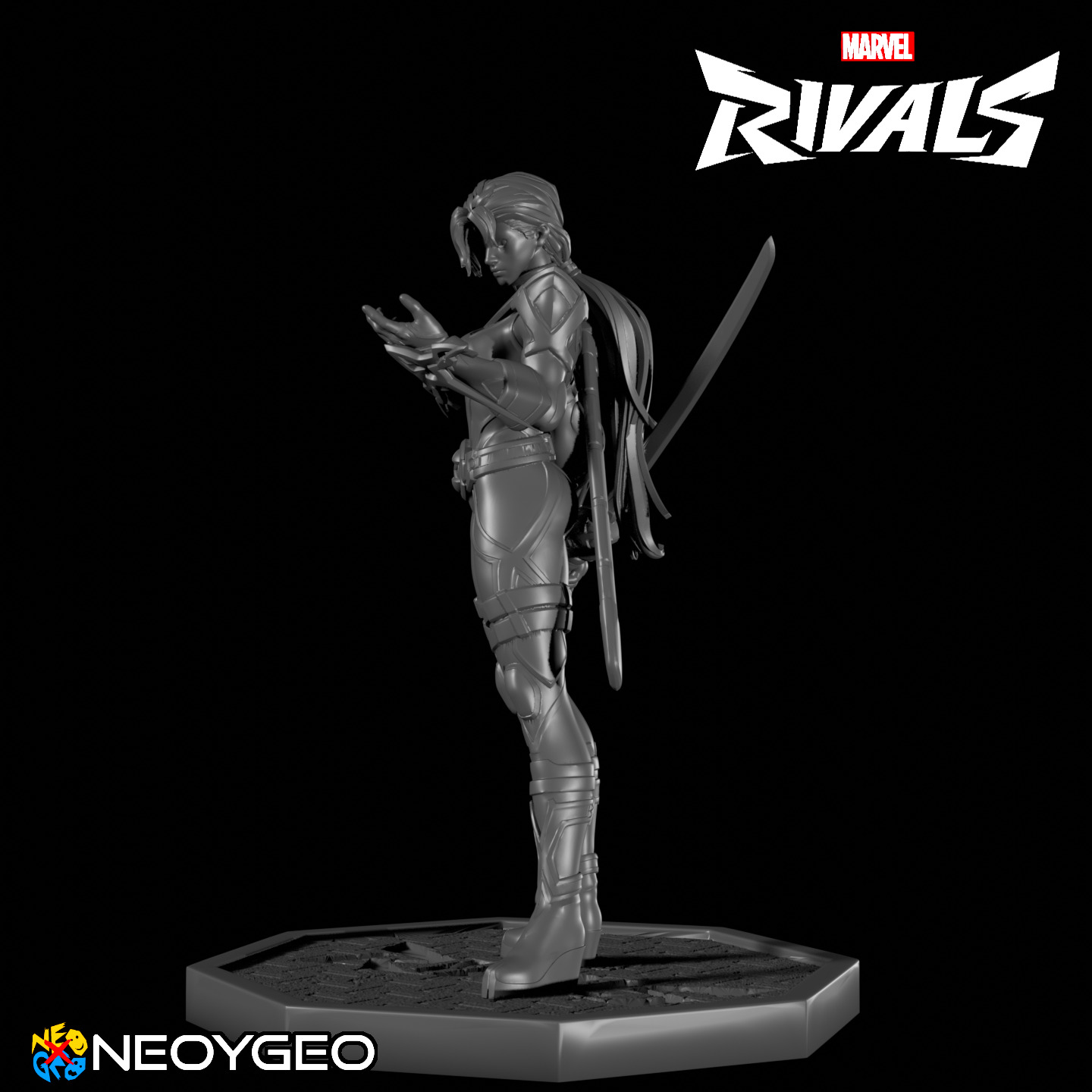 PSYLOCKE RETRO X UNIFORM - MARVEL RIVALS 3D print model_3