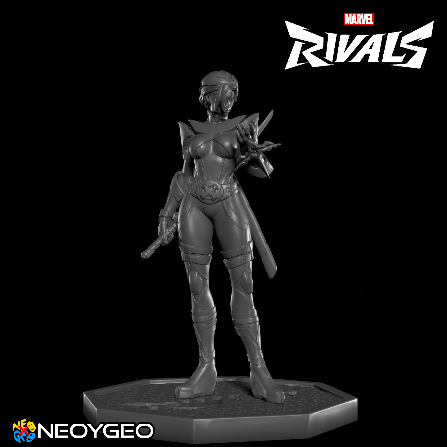 PSYLOCKE RETRO X UNIFORM - MARVEL RIVALS 3D print model_2