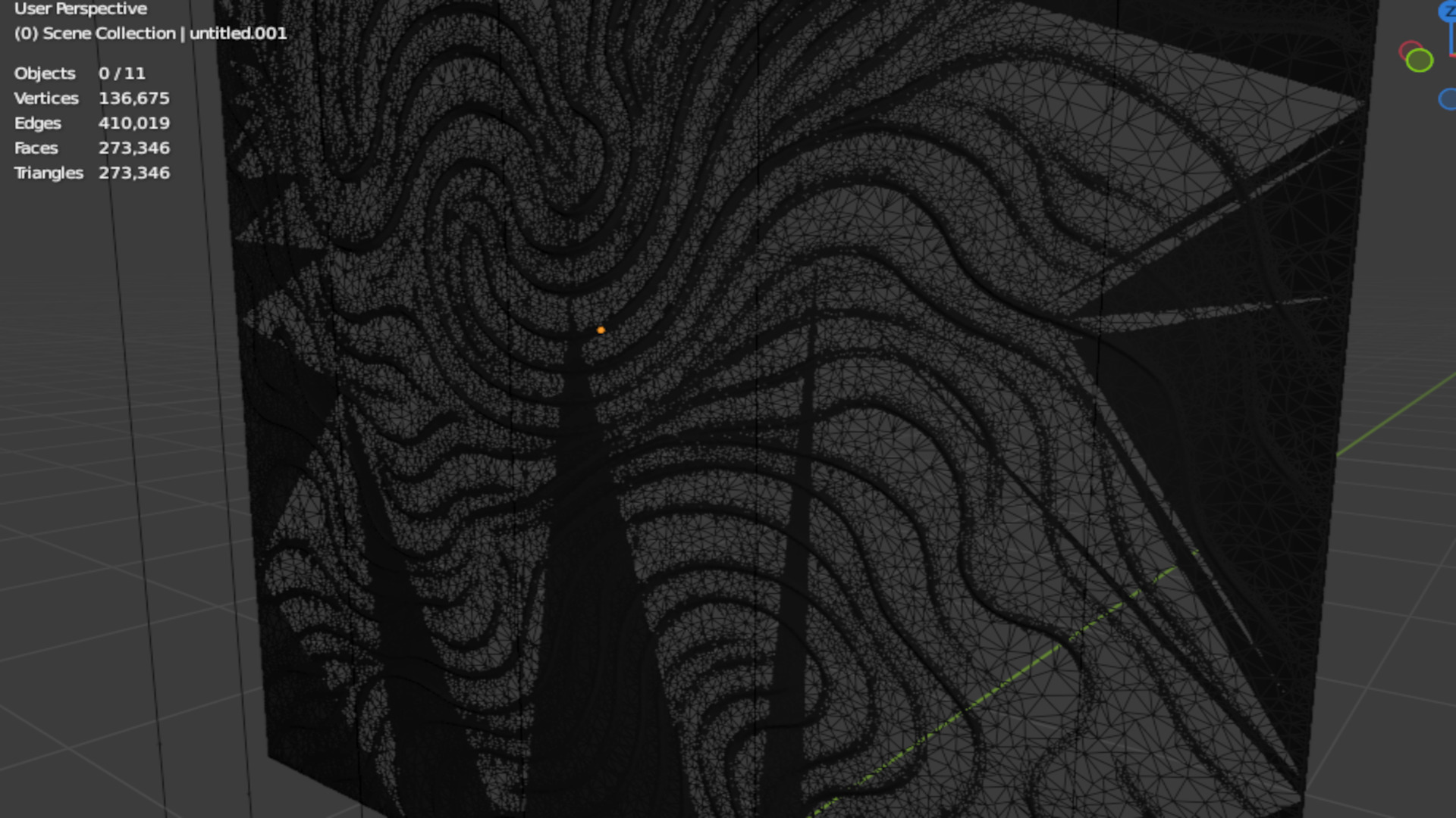 Decorative Wave Wall Panel for CNC - Flowing Modern Style 03 3D model_10