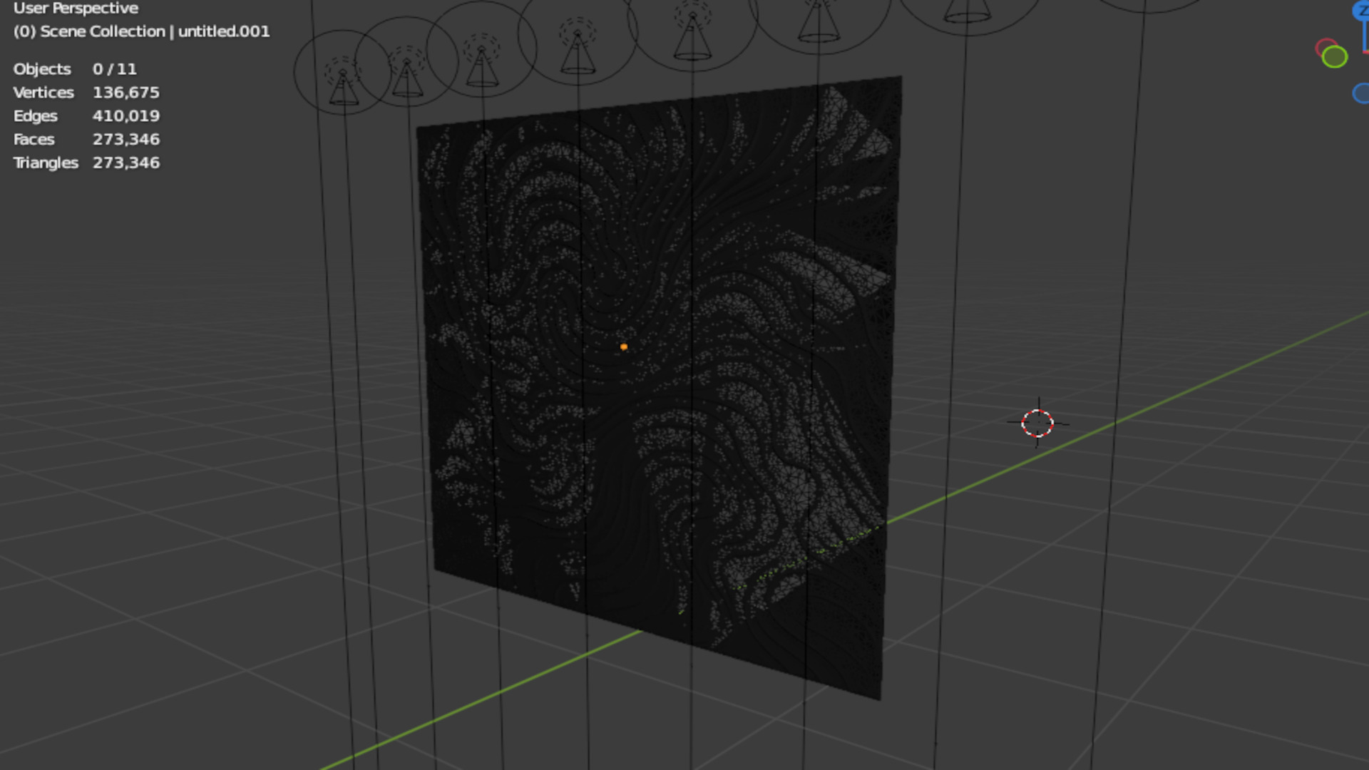 Decorative Wave Wall Panel for CNC - Flowing Modern Style 03 3D model_13