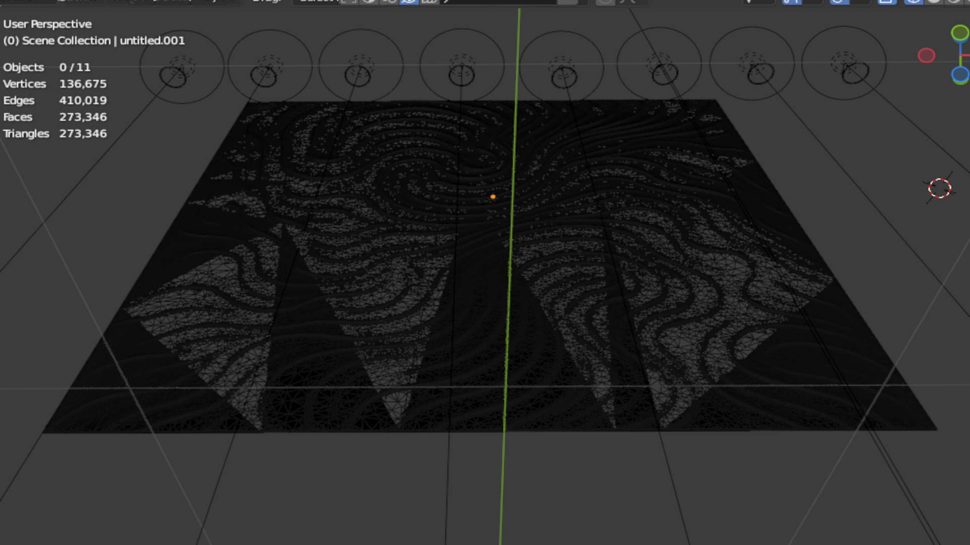 Decorative Wave Wall Panel for CNC - Flowing Modern Style 03 3D model_12