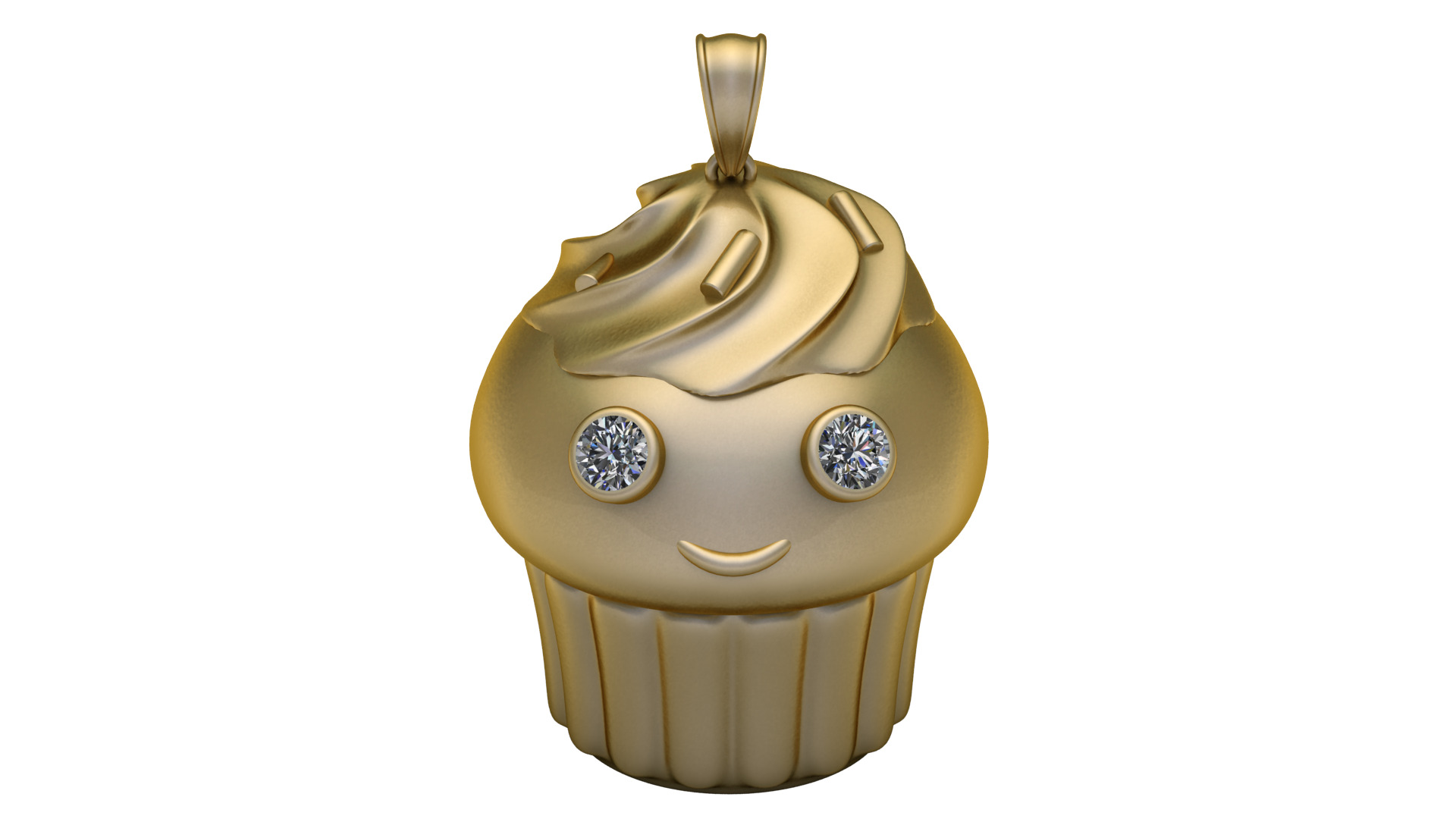 Cupcake  PANDANT 3D PRINTABLE MODAL  3D print model_1