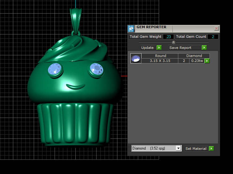 Cupcake  PANDANT 3D PRINTABLE MODAL  3D print model_6
