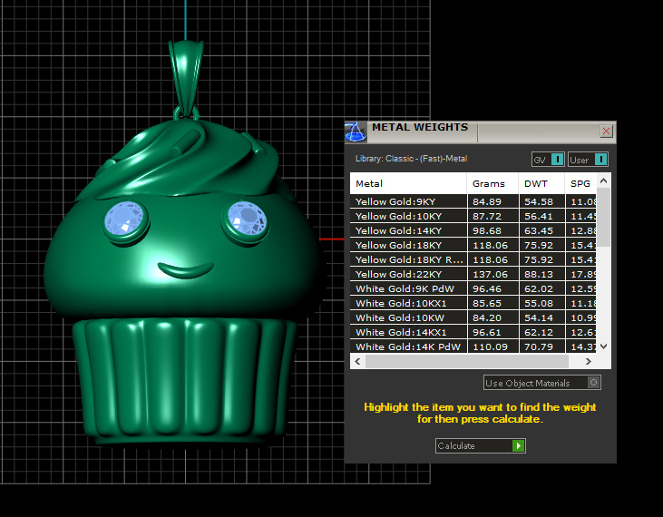 Cupcake  PANDANT 3D PRINTABLE MODAL  3D print model_2