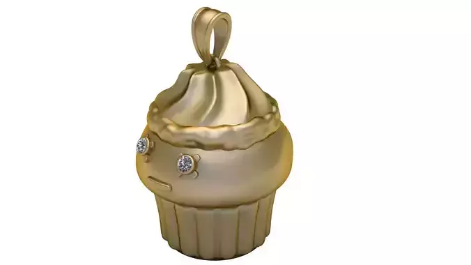 STYLISH CUP CAK  PANDANT 3D PRINTABLE MODAL  3D print model