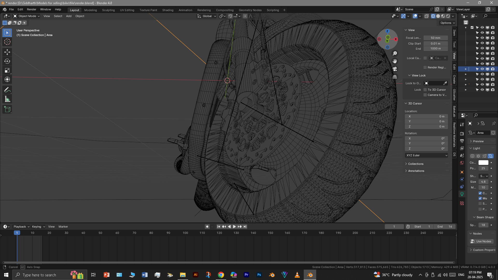 Cruiser Bike 3D model_55