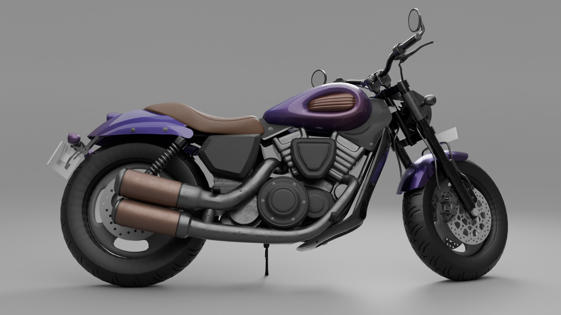 Cruiser Bike 3D model_3