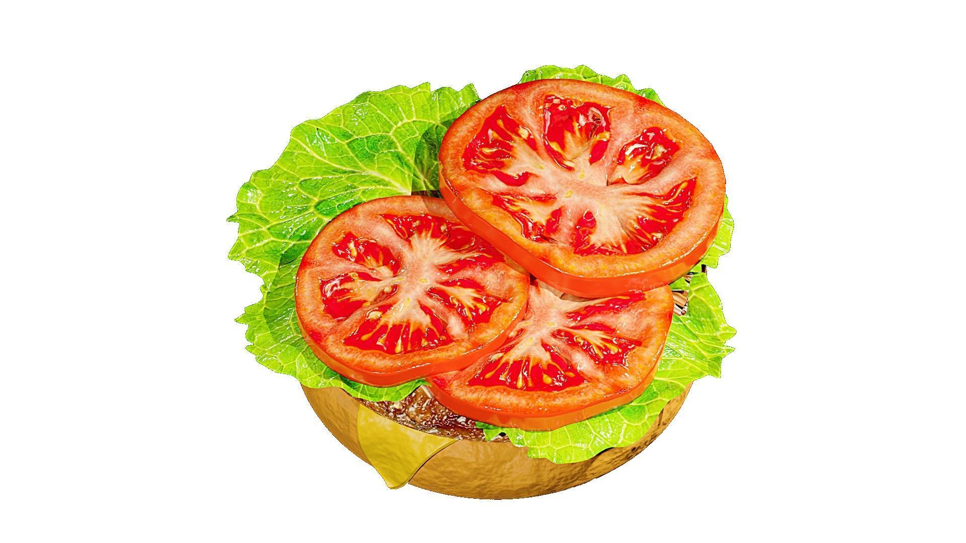 3d Burger 3D model_1