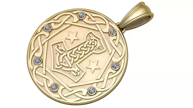 EUEAVAN Norse   PANDANT 3D PRINTABLE MODAL 