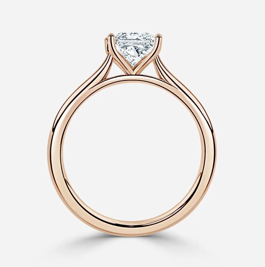 Solitaire Engagement Ring 02 3D print model_1