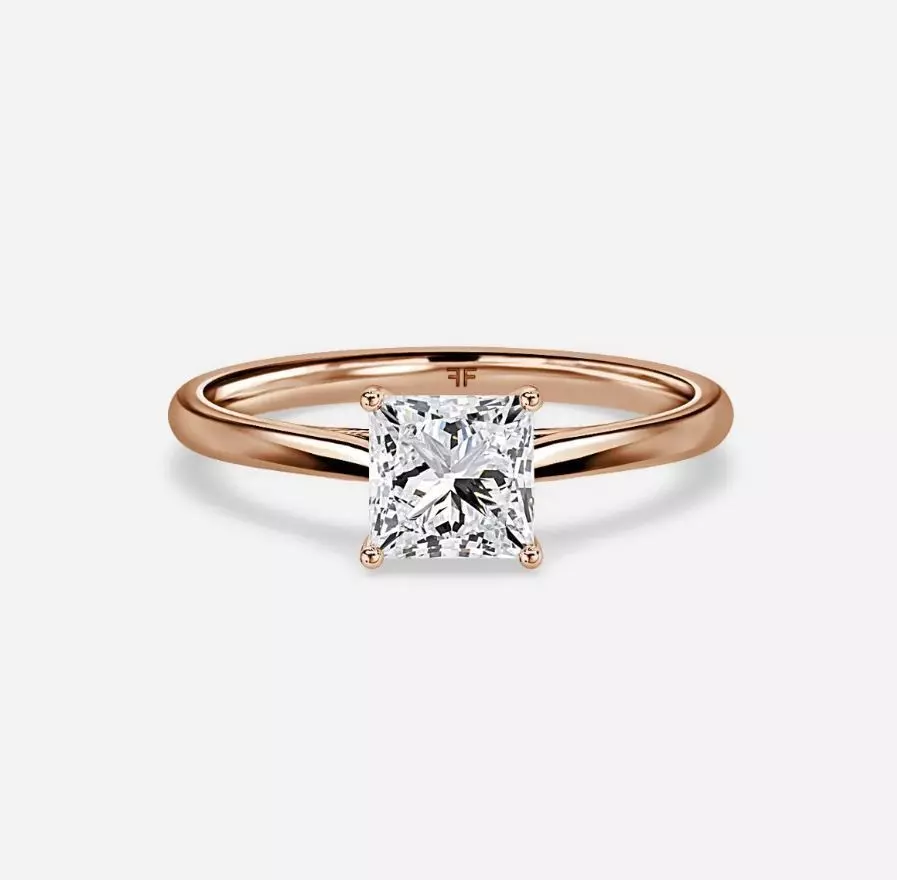 Solitaire Engagement Ring 02 3D print model_0