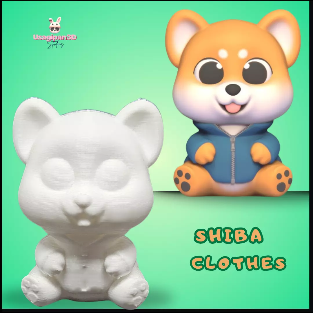 Shiba Clothes 3D print model_0