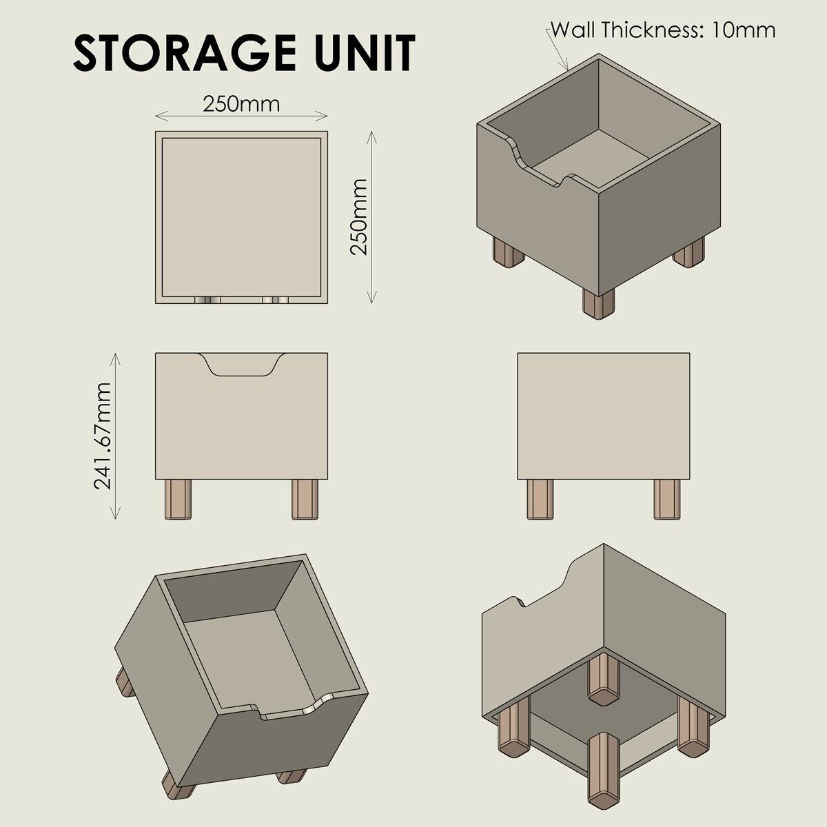 Storage Unit 3D print model_3