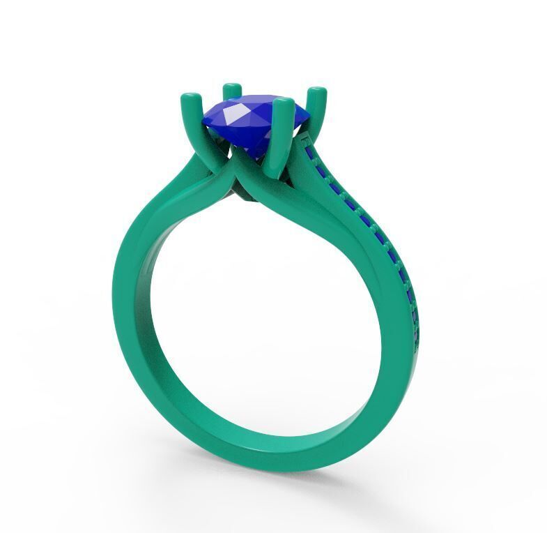 Engagement ring 17 3D print model_2