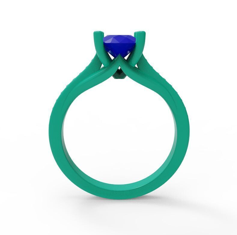 Engagement ring 17 3D print model_3