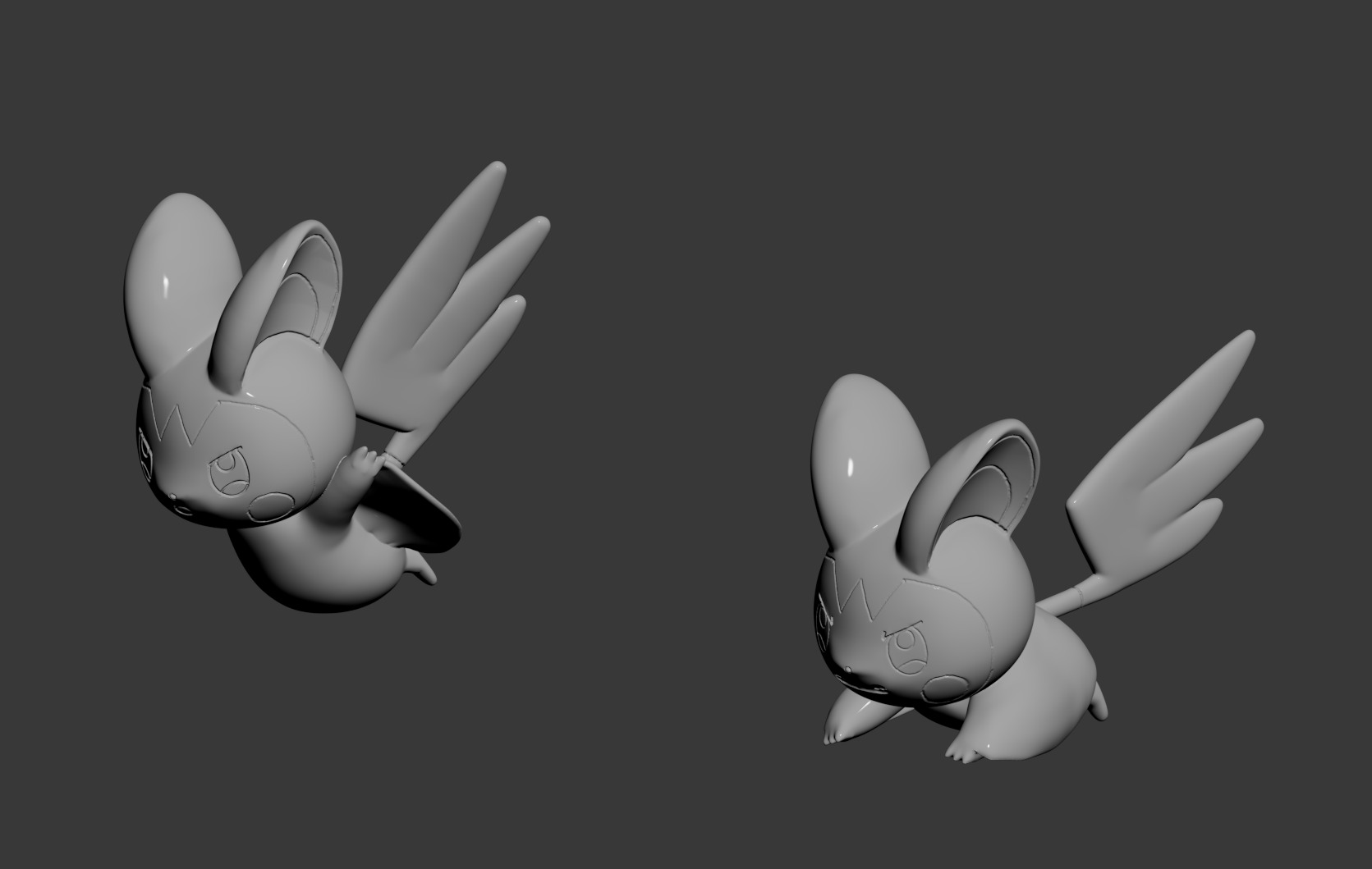 Pokemon 587-Emolga Mad Roar 3D print model_1