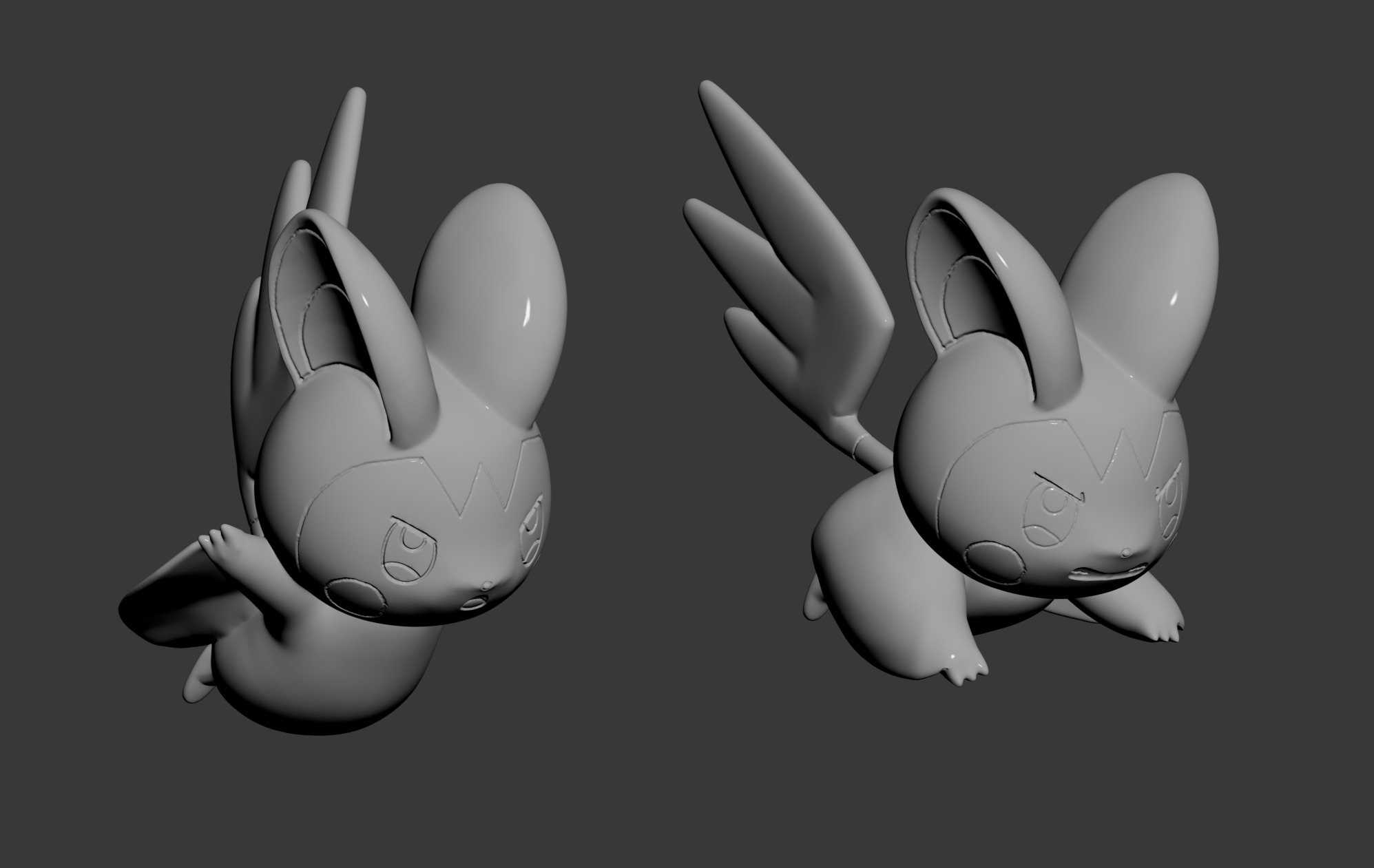Pokemon 587-Emolga Mad Roar 3D print model_2