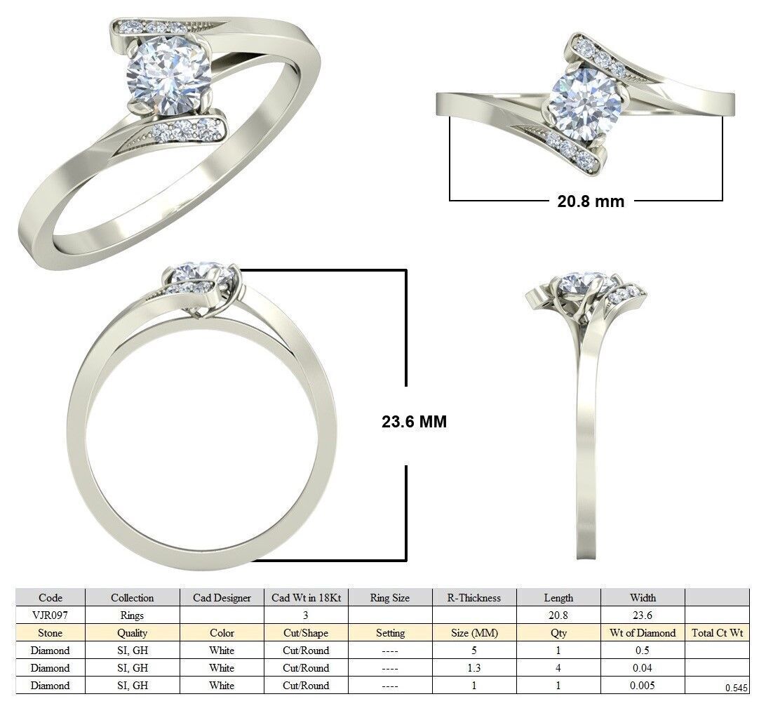 Women Ring  Render 3dm STL OBJ FBX Details 3D print model_5