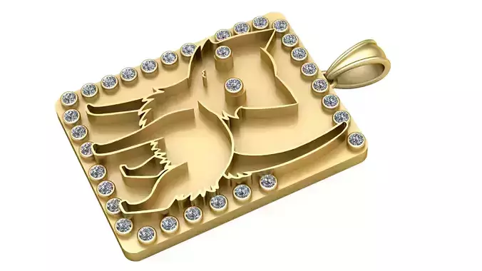 Exquisite Micro  PANDANT 3D PRINTABLE MODAL 