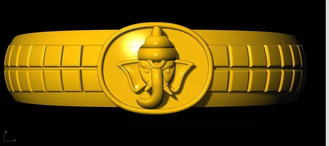 ganesh ring 3dm file 3D print model_0