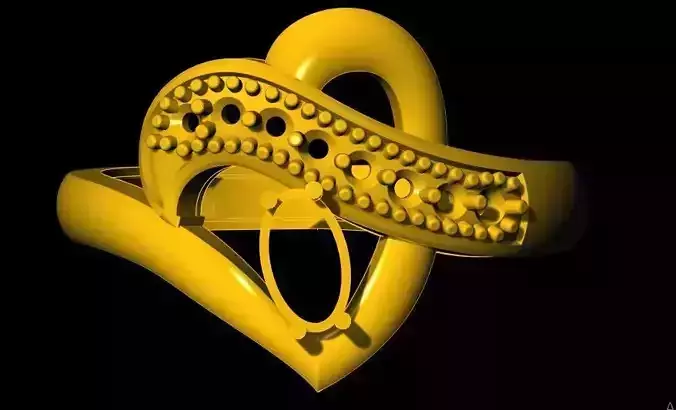 heart pendant 3dm file