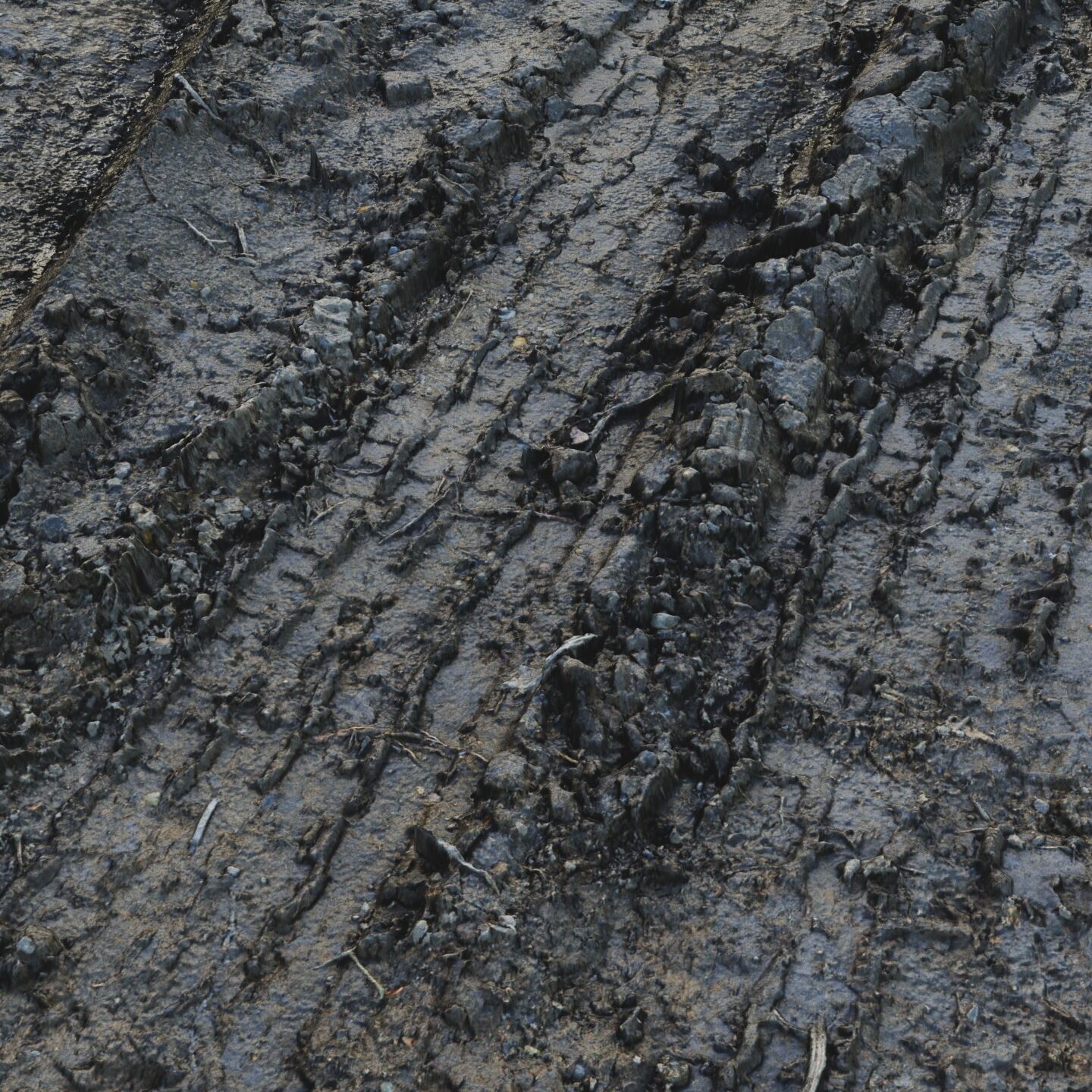 Wet Mud Material 03 Low-poly 3D model_2