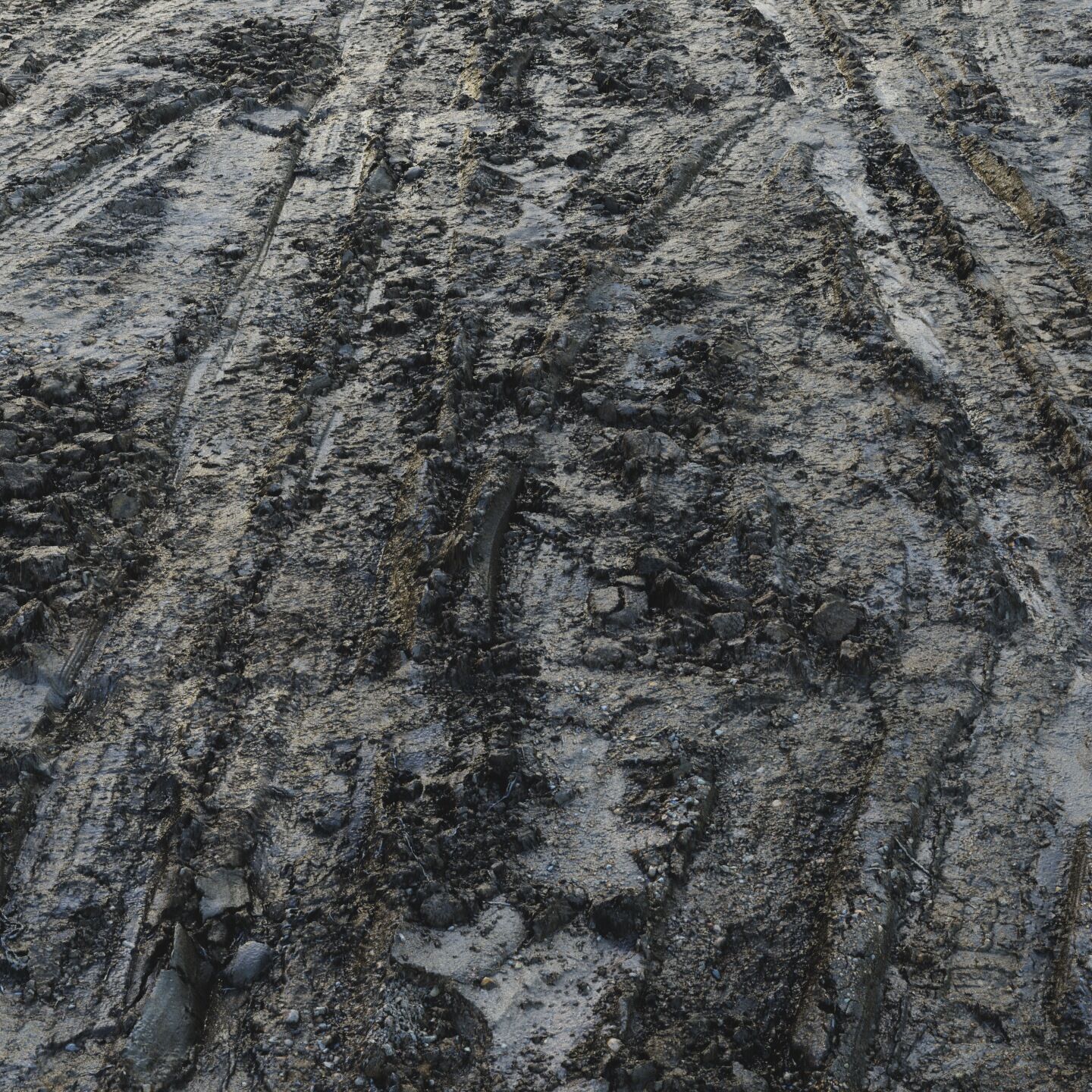 Wet Mud Material 03 Low-poly 3D model_9