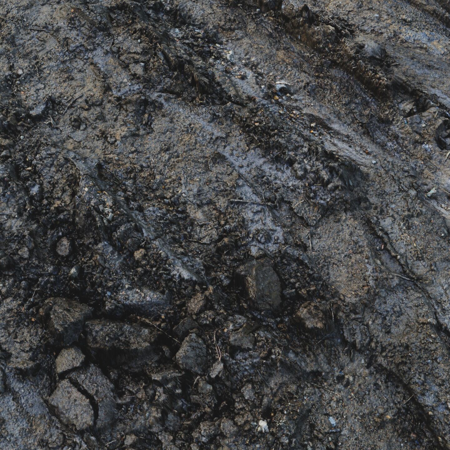 Wet Mud Material 03 Low-poly 3D model_11