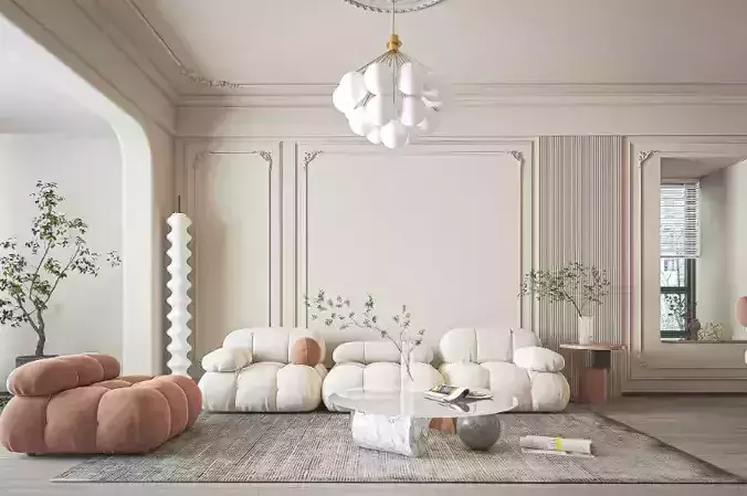 Living Room Interior Model