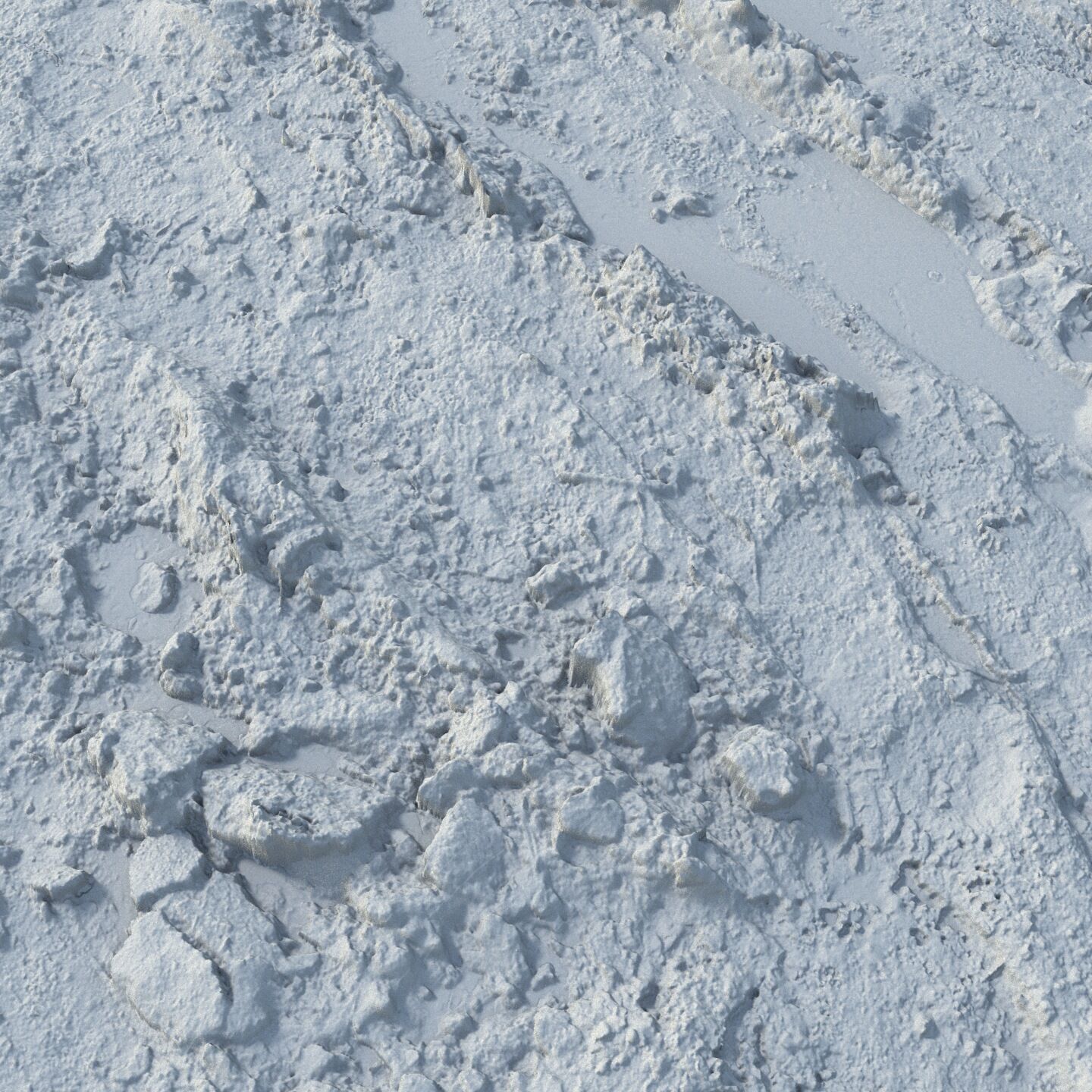 Wet mud material with puddles 04 Low-poly 3D model_8