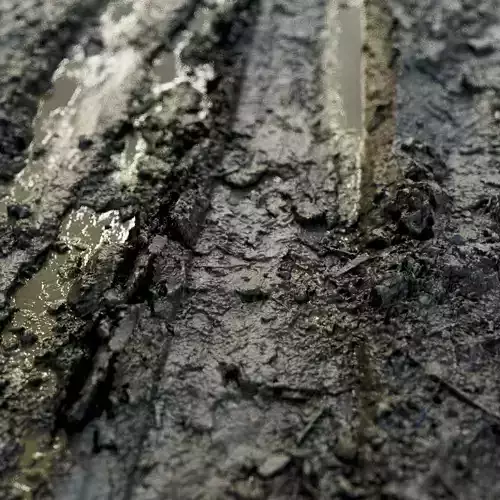 Wet mud material with puddles 04