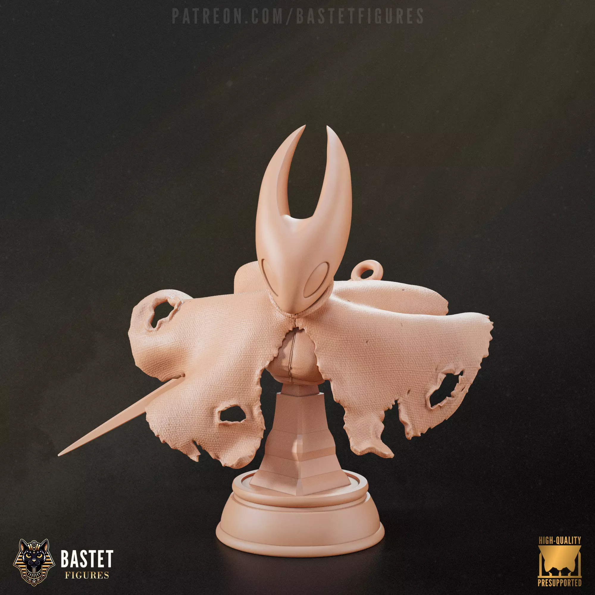 Hornet Bust I Hollow Knight 3D print model_0