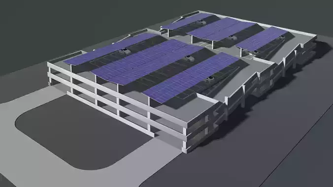 Solar parking garage building 25-18