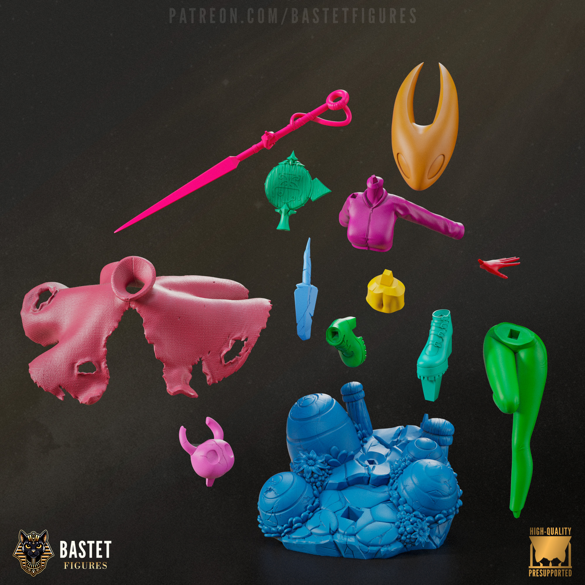 Hornet I Hollow Knight 3D print model_11