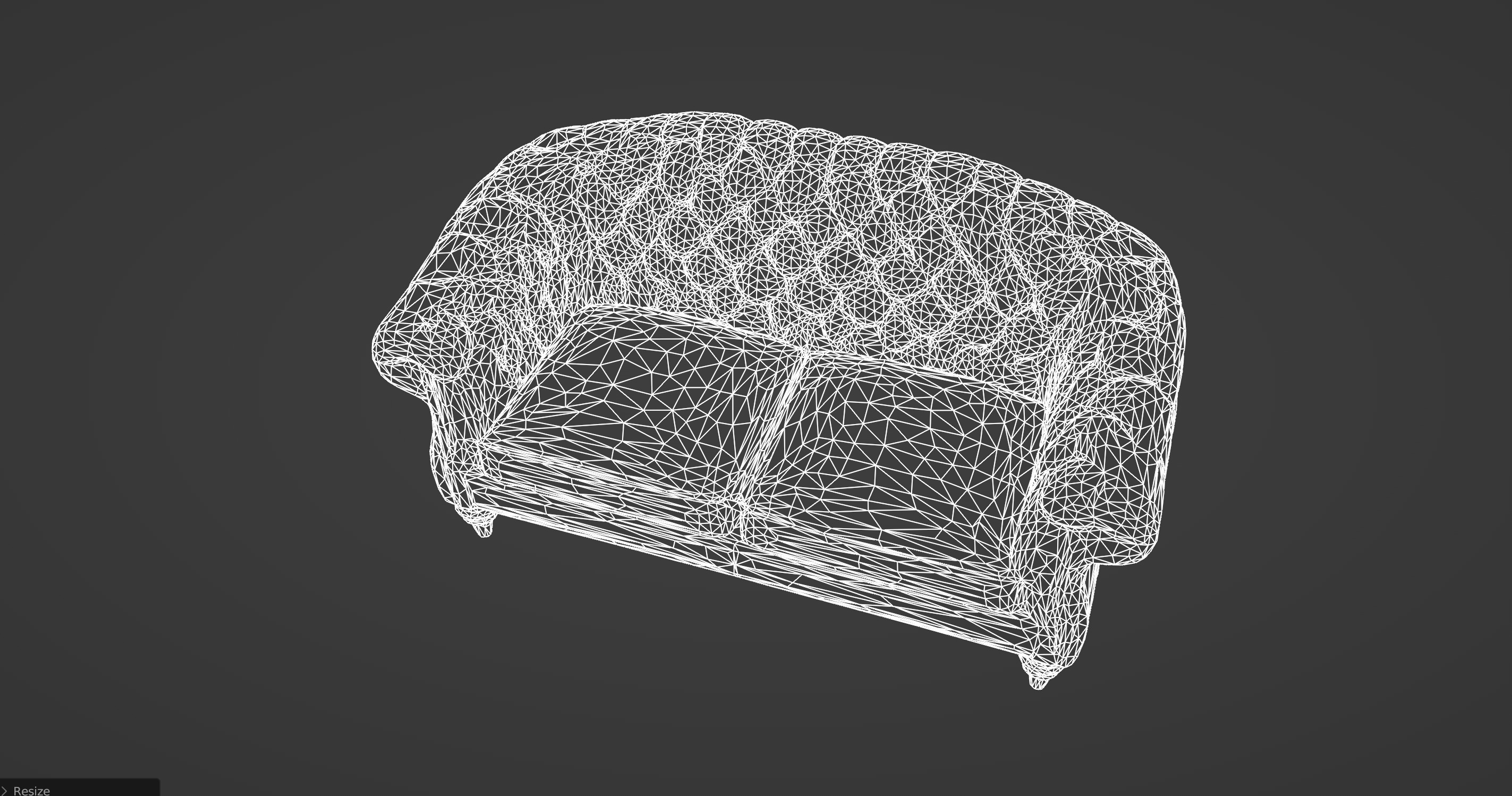 Luxurious Burgundy Chesterfield Sofa 3D Model 3D model_6