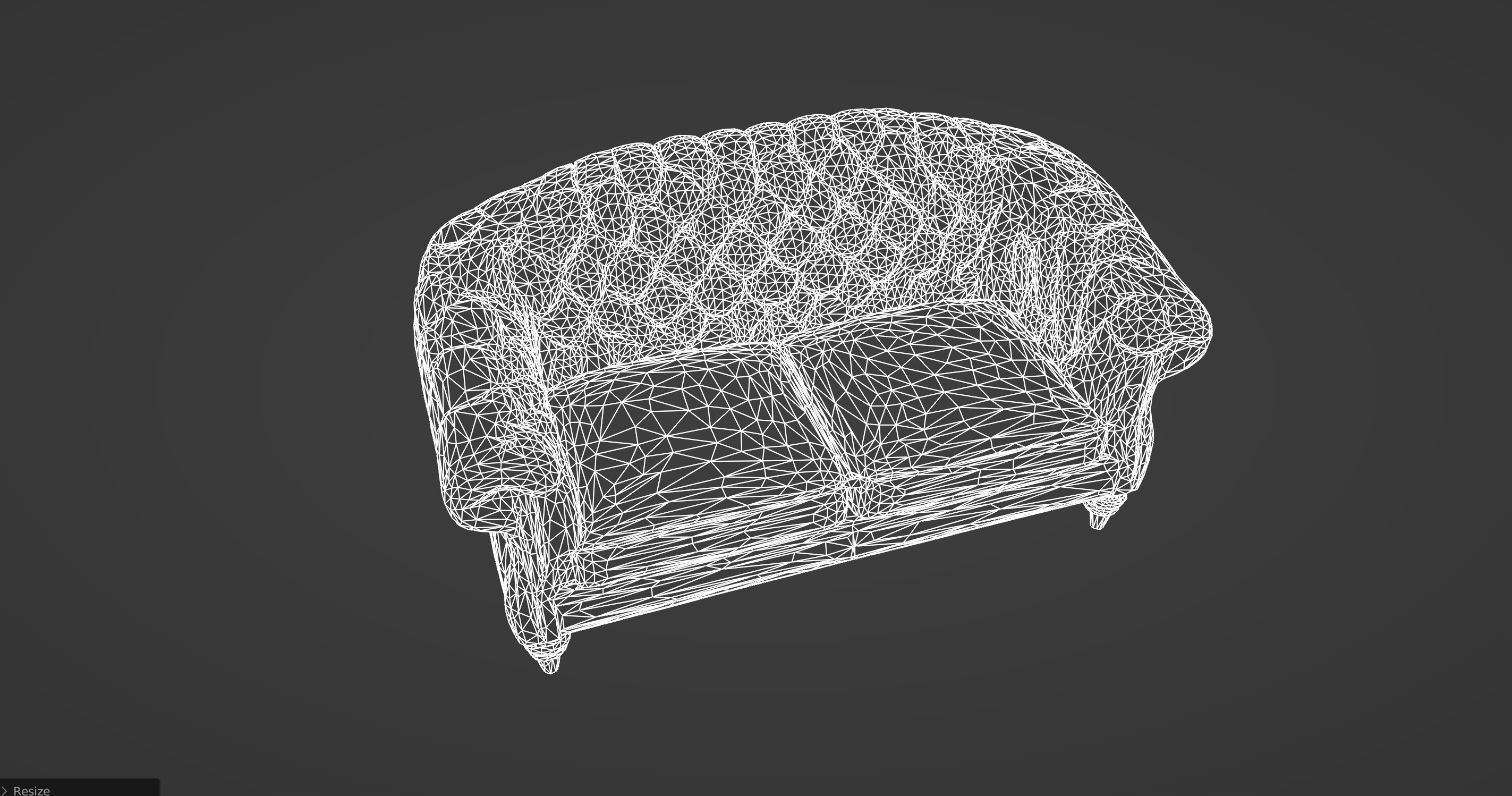 Luxurious Burgundy Chesterfield Sofa 3D Model 3D model_11