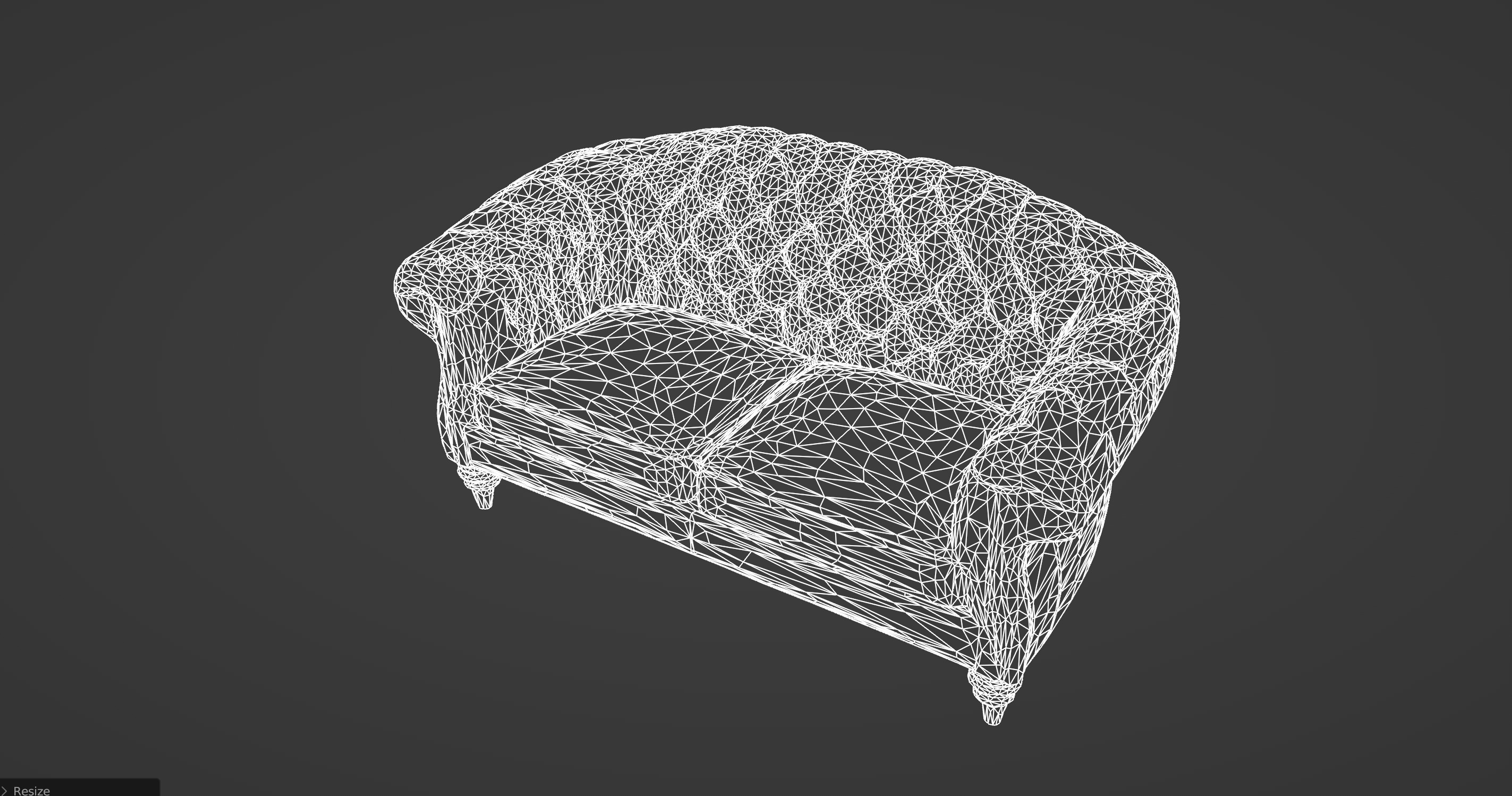 Luxurious Burgundy Chesterfield Sofa 3D Model 3D model_10