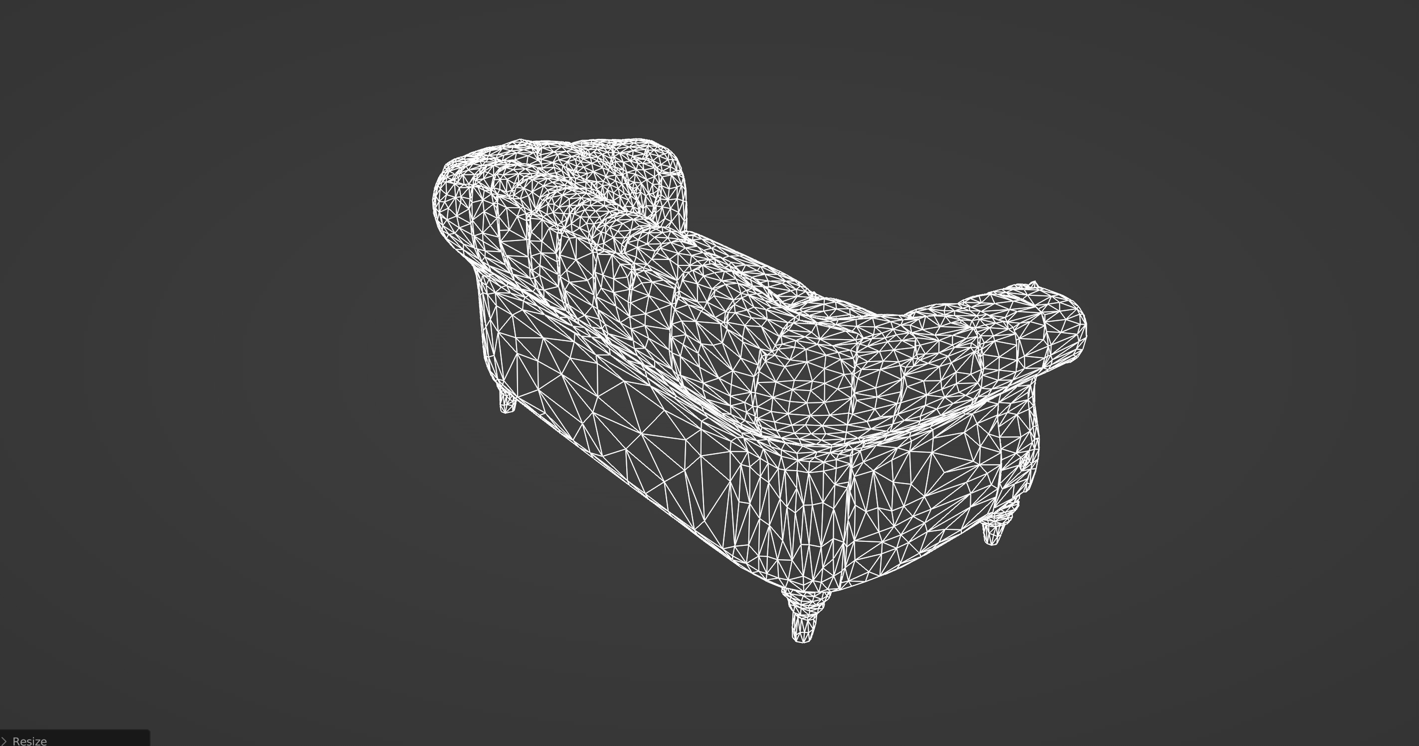 Luxurious Burgundy Chesterfield Sofa 3D Model 3D model_4