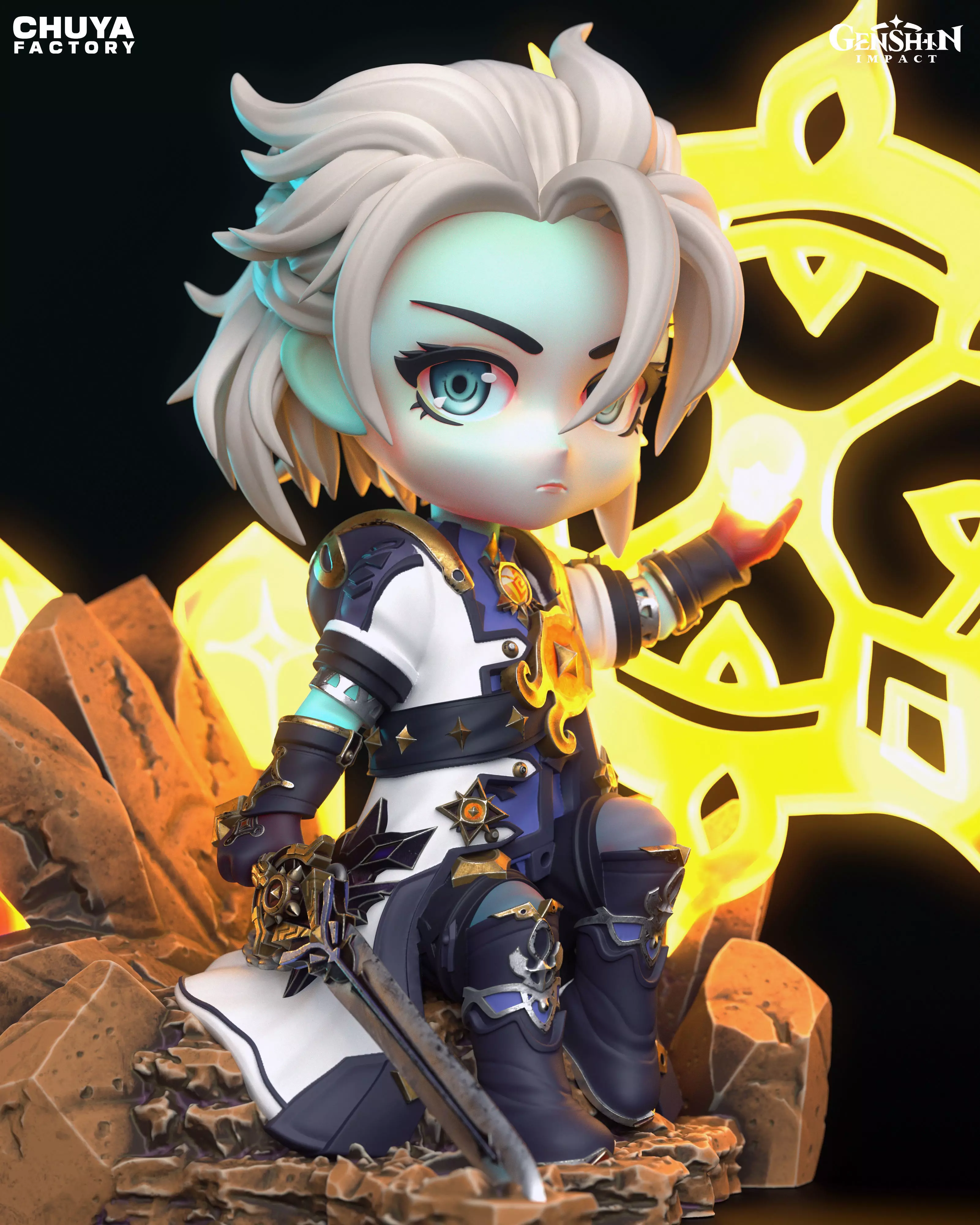 Albedo - Chibi 3D Model 3D print model_0