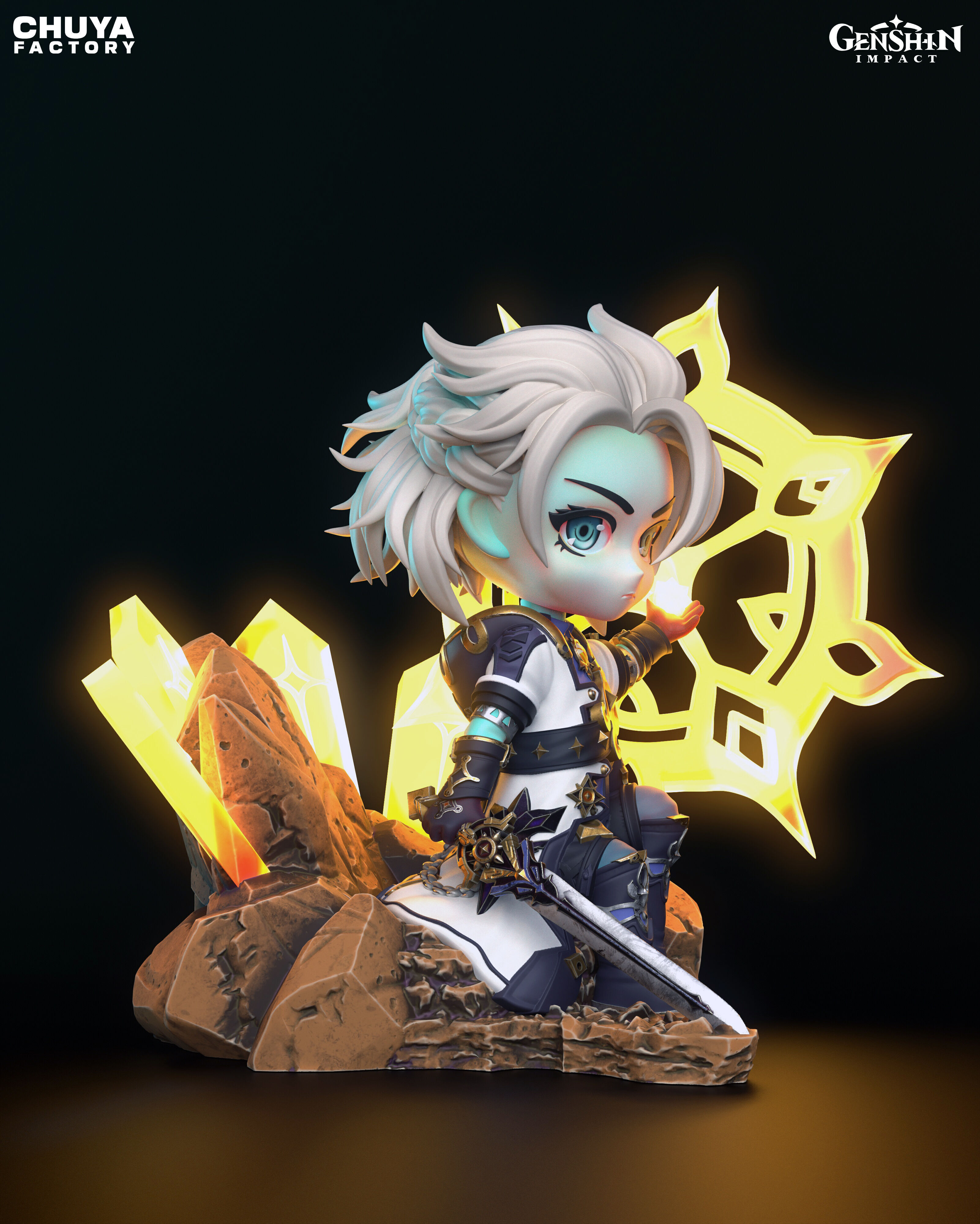 Albedo - Chibi 3D Model 3D print model_2