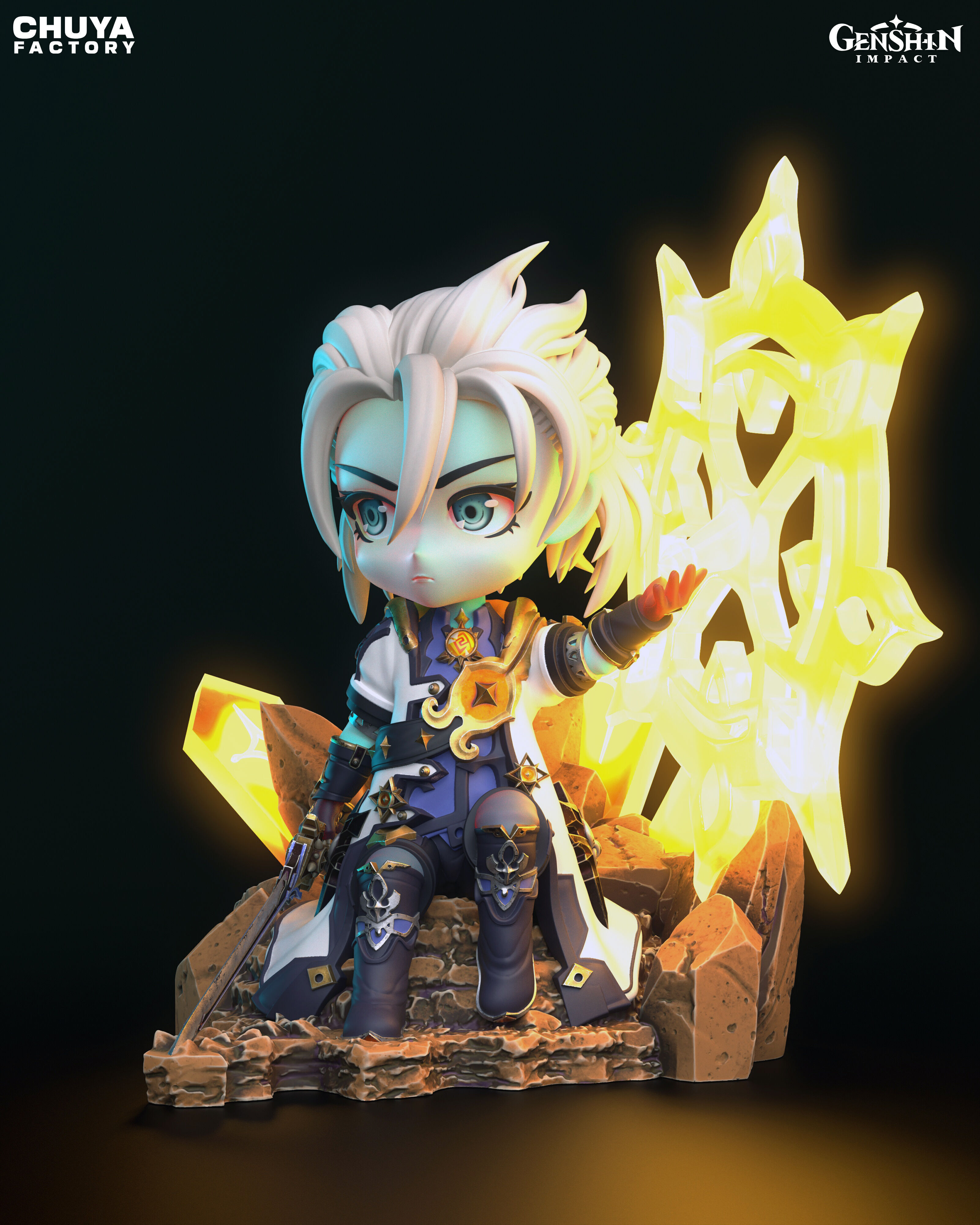 Albedo - Chibi 3D Model 3D print model_4
