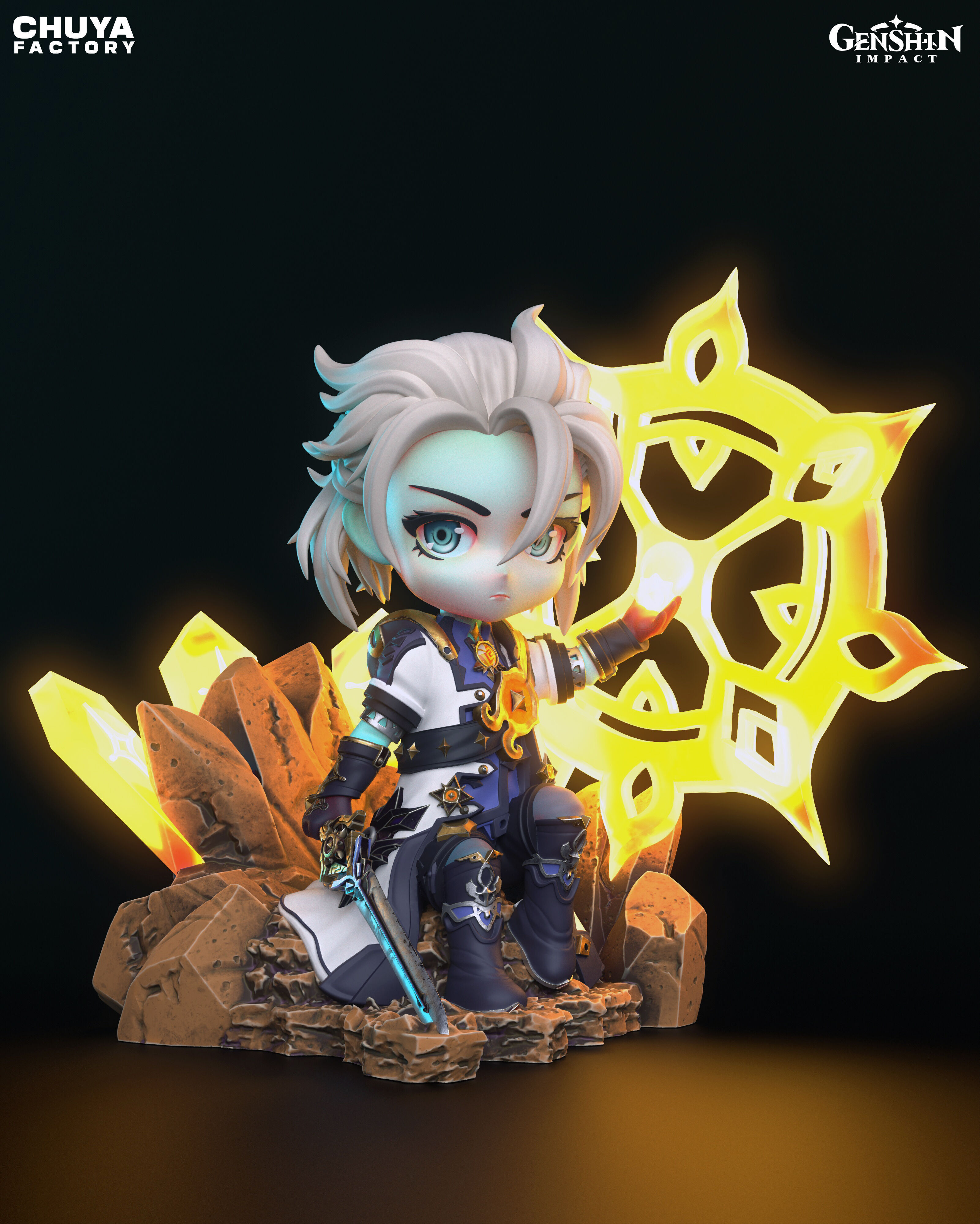 Albedo - Chibi 3D Model 3D print model_1