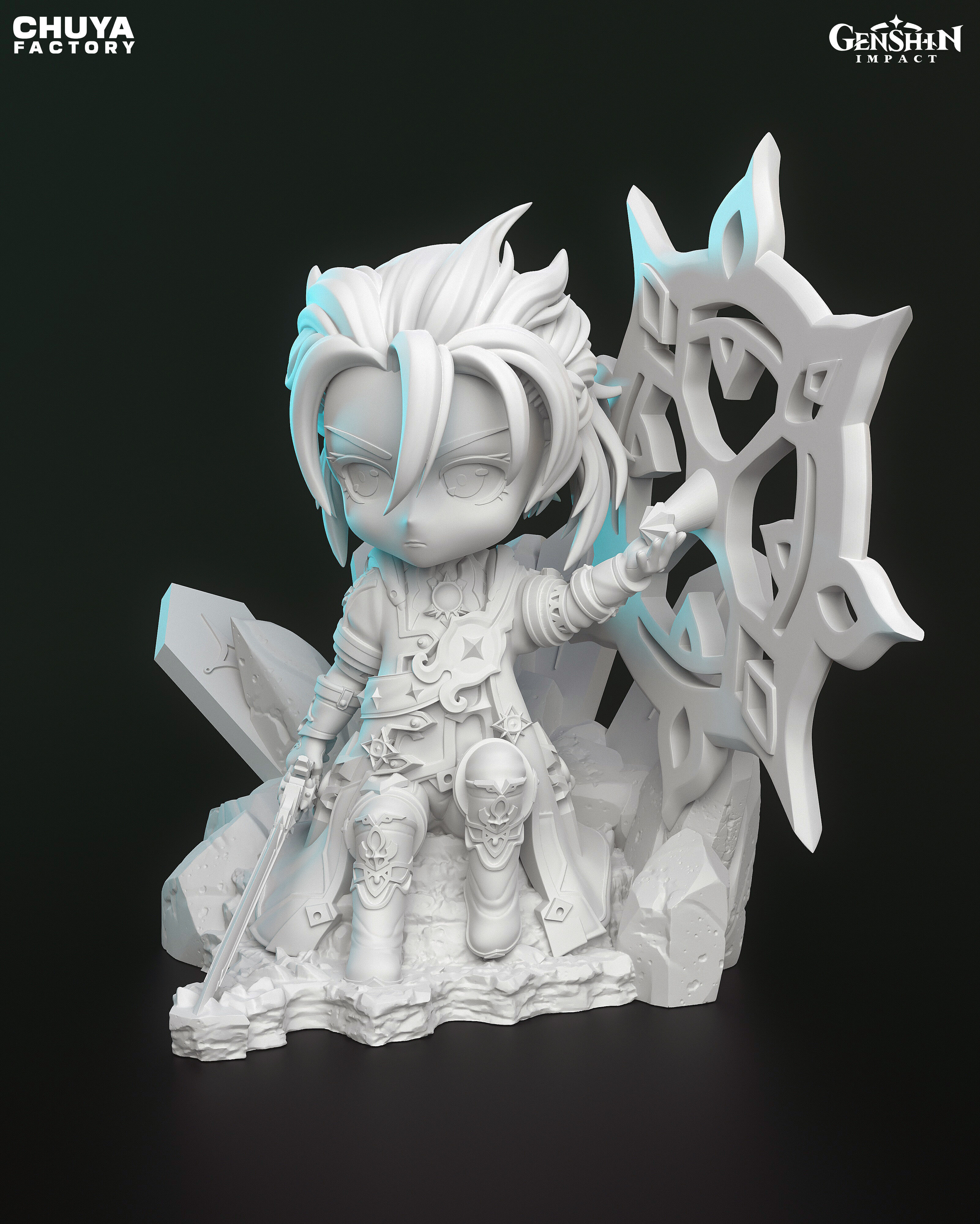 Albedo - Chibi 3D Model 3D print model_8