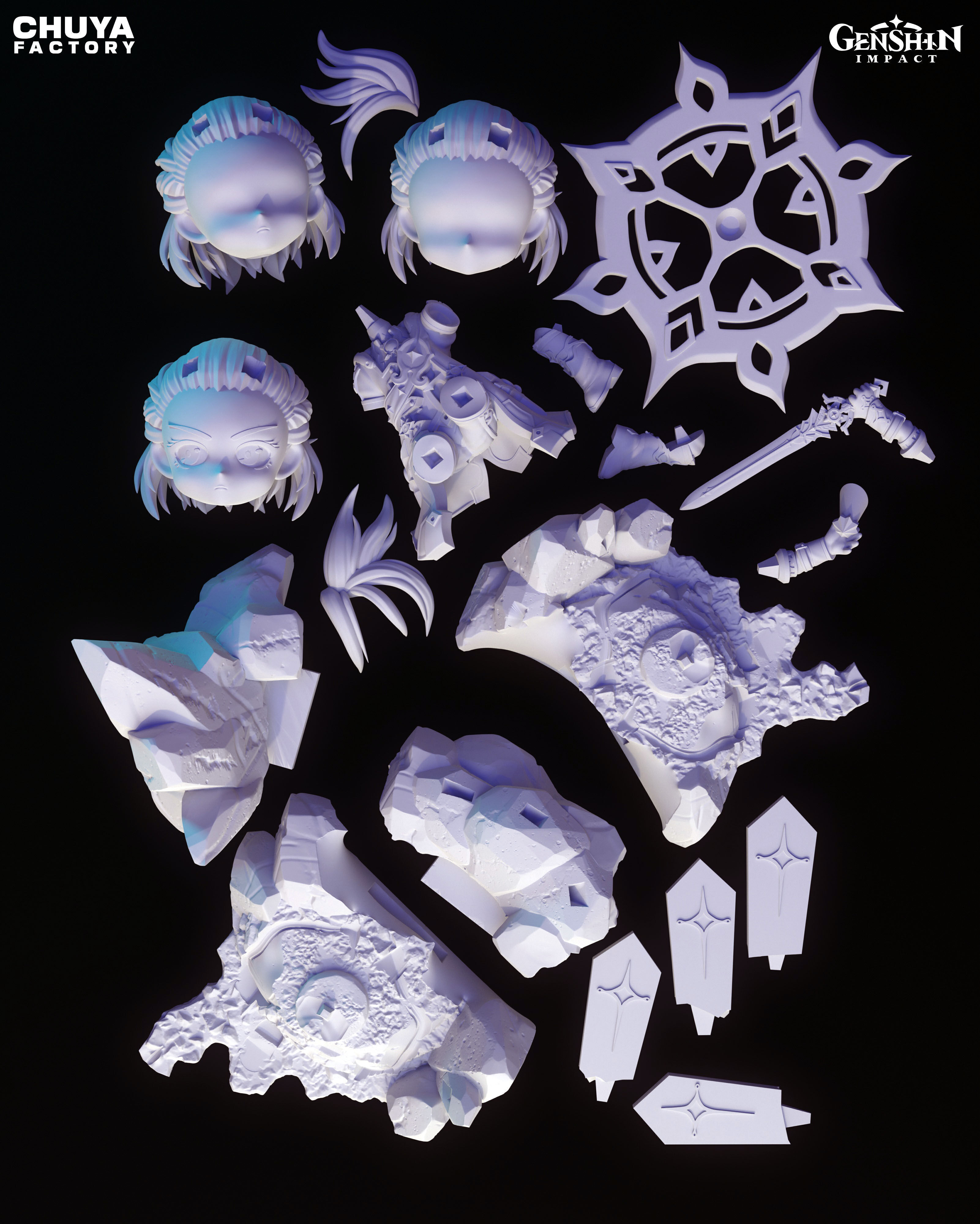 Albedo - Chibi 3D Model 3D print model_13