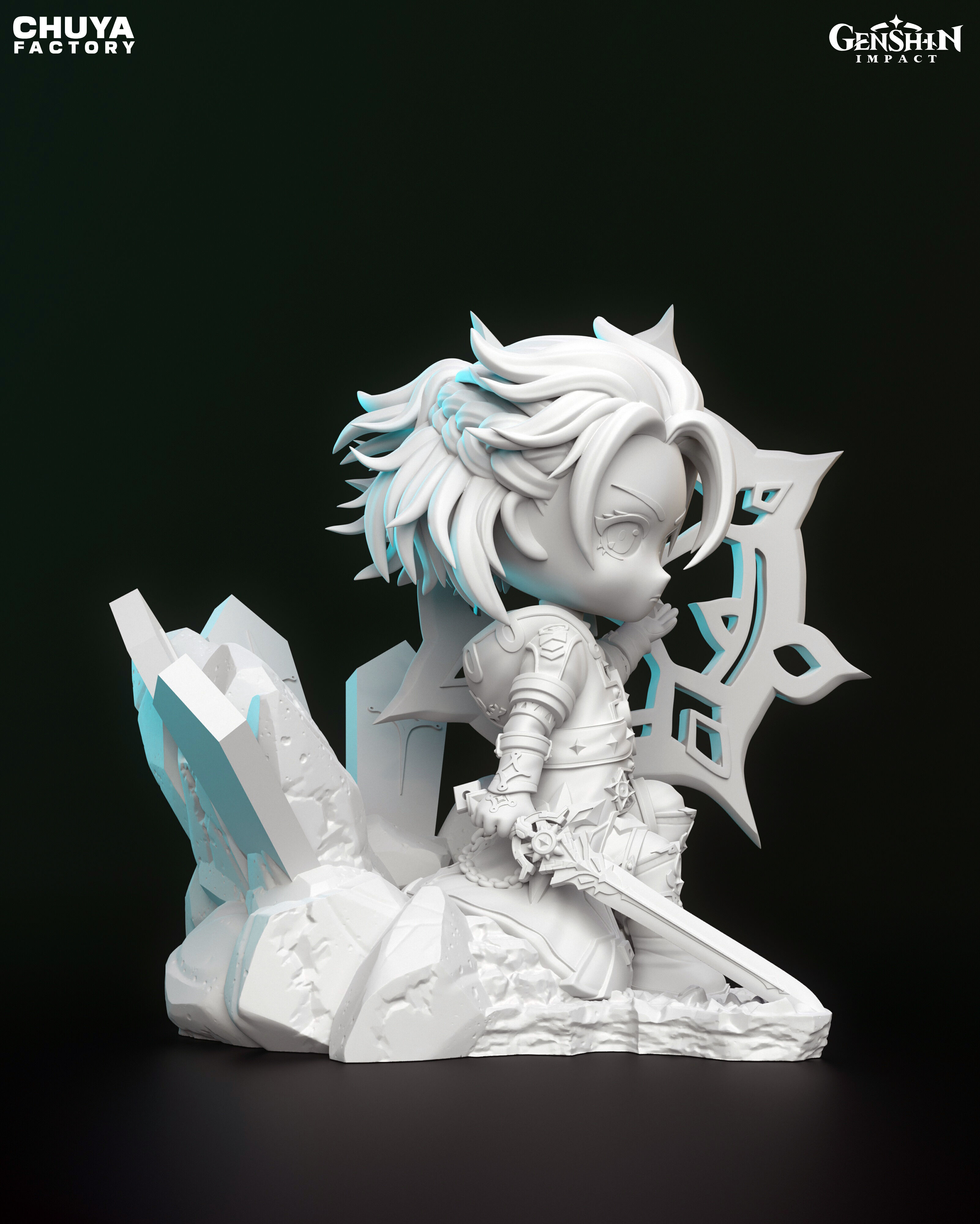 Albedo - Chibi 3D Model 3D print model_10