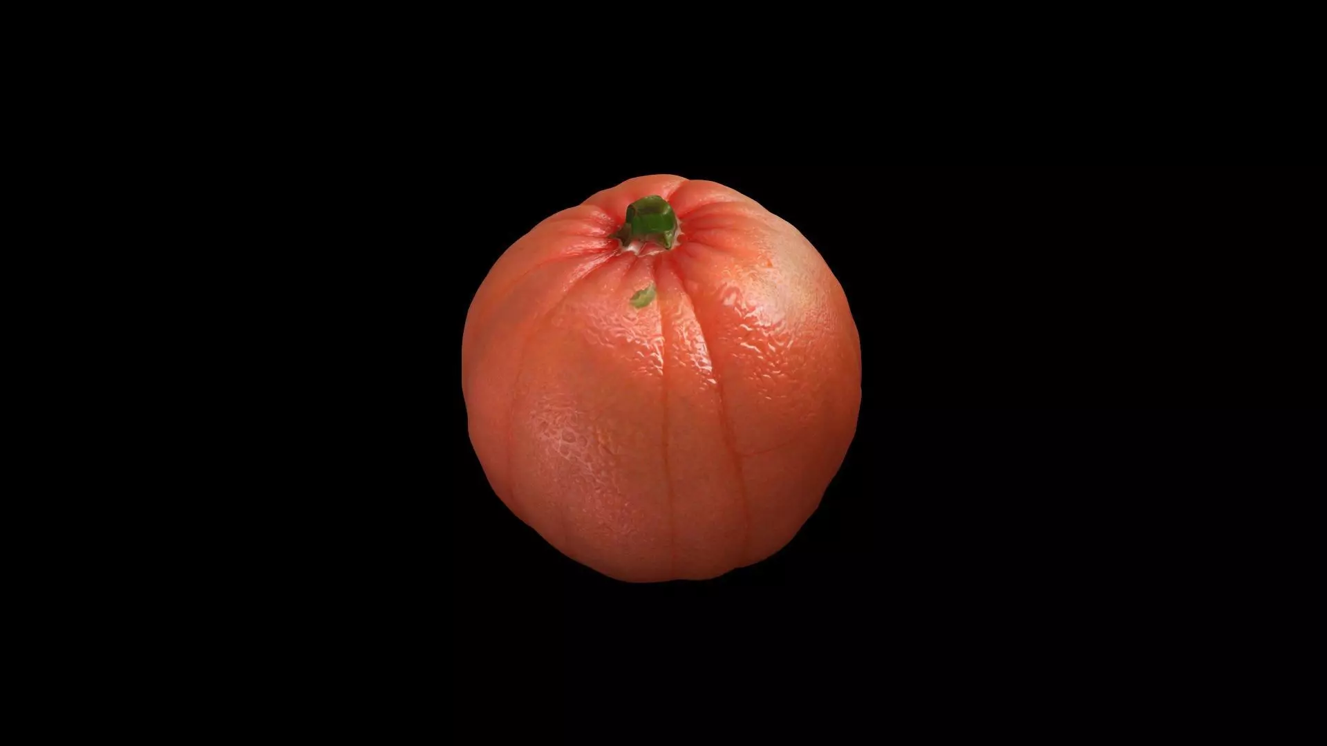 Close-up Of A Whole Ripe Pink Grapefruit 3d Render 3D model